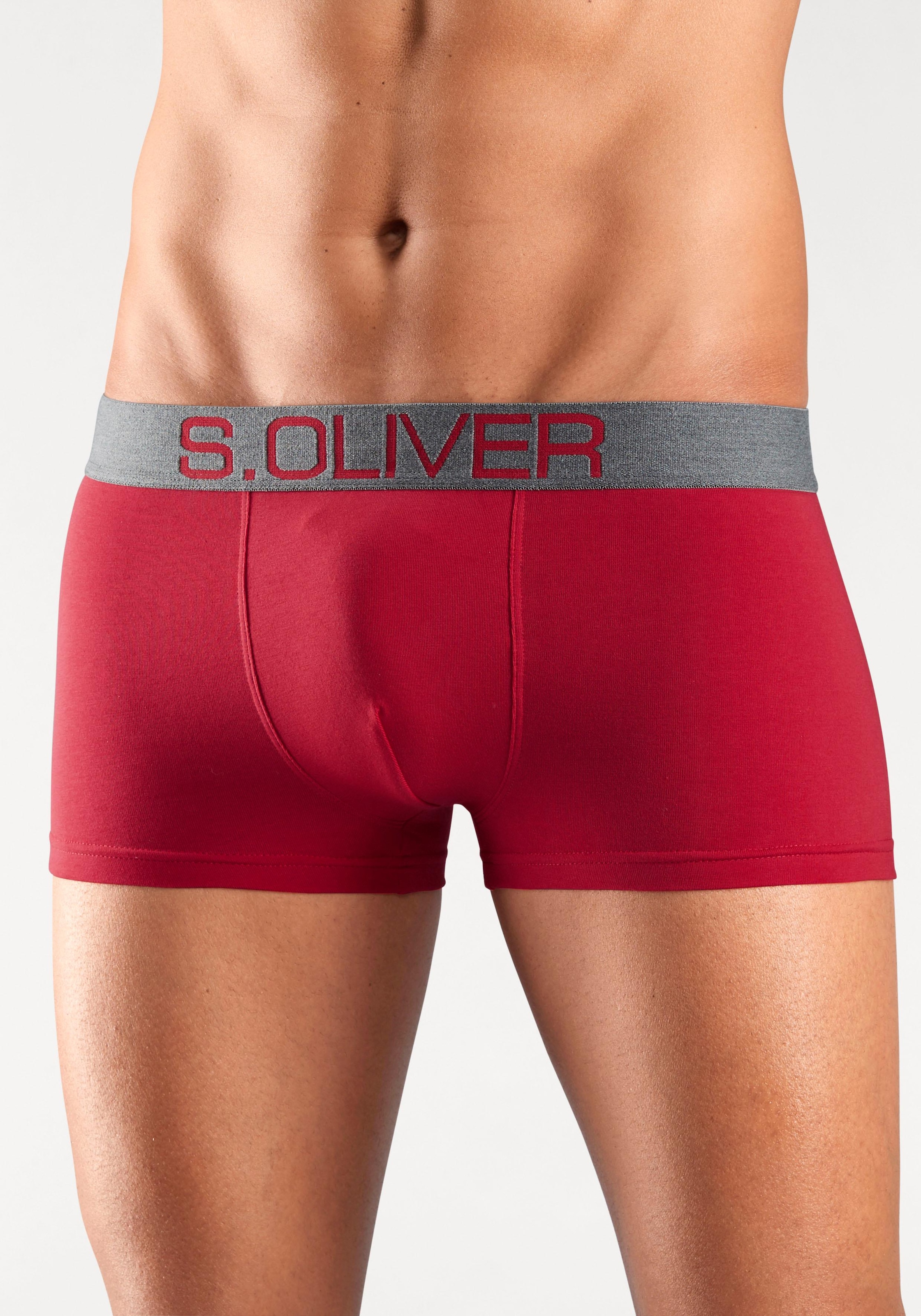 s.Oliver Boxer »Boxershorts für Herren«, (Packung, 4 St.), in Hipster-Form aus Baumwoll-Mix