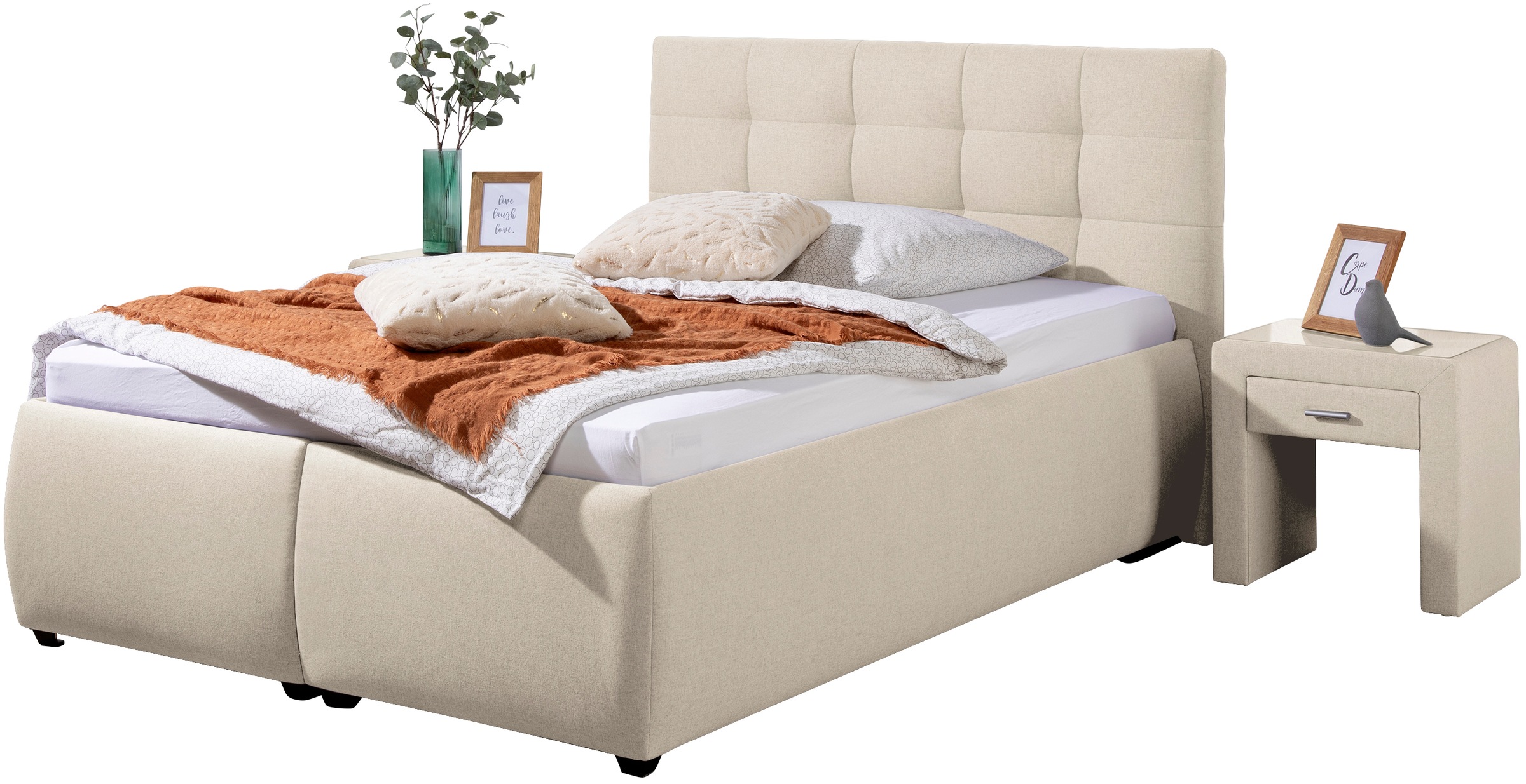 Maintal Polsterbett "Felsental" inklusive Bettkasten, in H2, H3 & H4 erhält günstig online kaufen