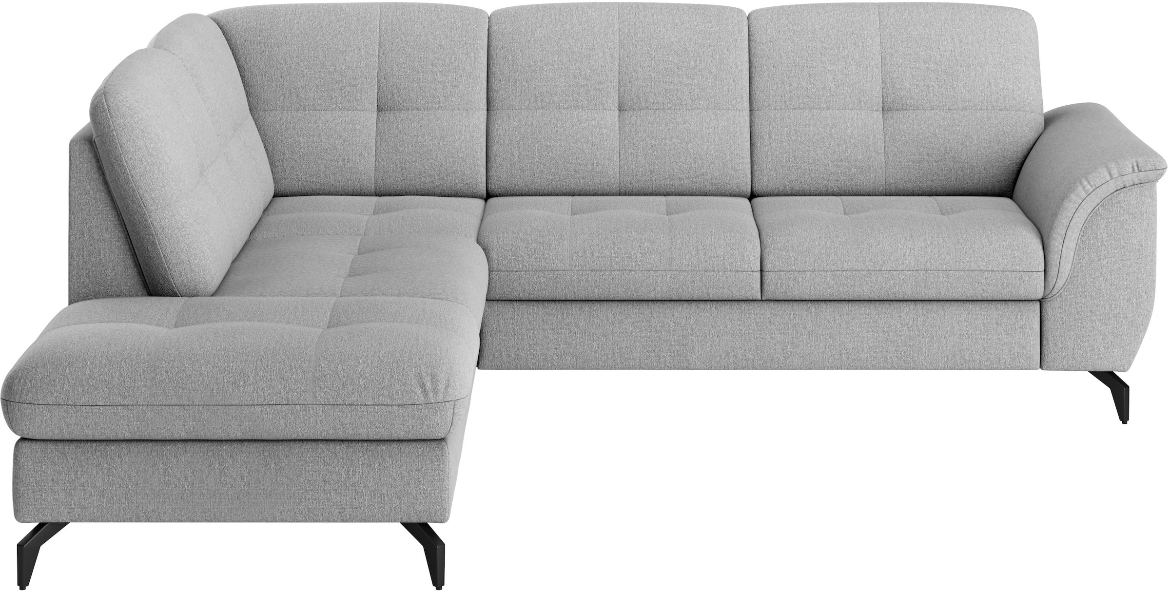 sit&more Ecksofa »Zora L-Form«, wahlweise mit Bettfunktion und Bettkasten