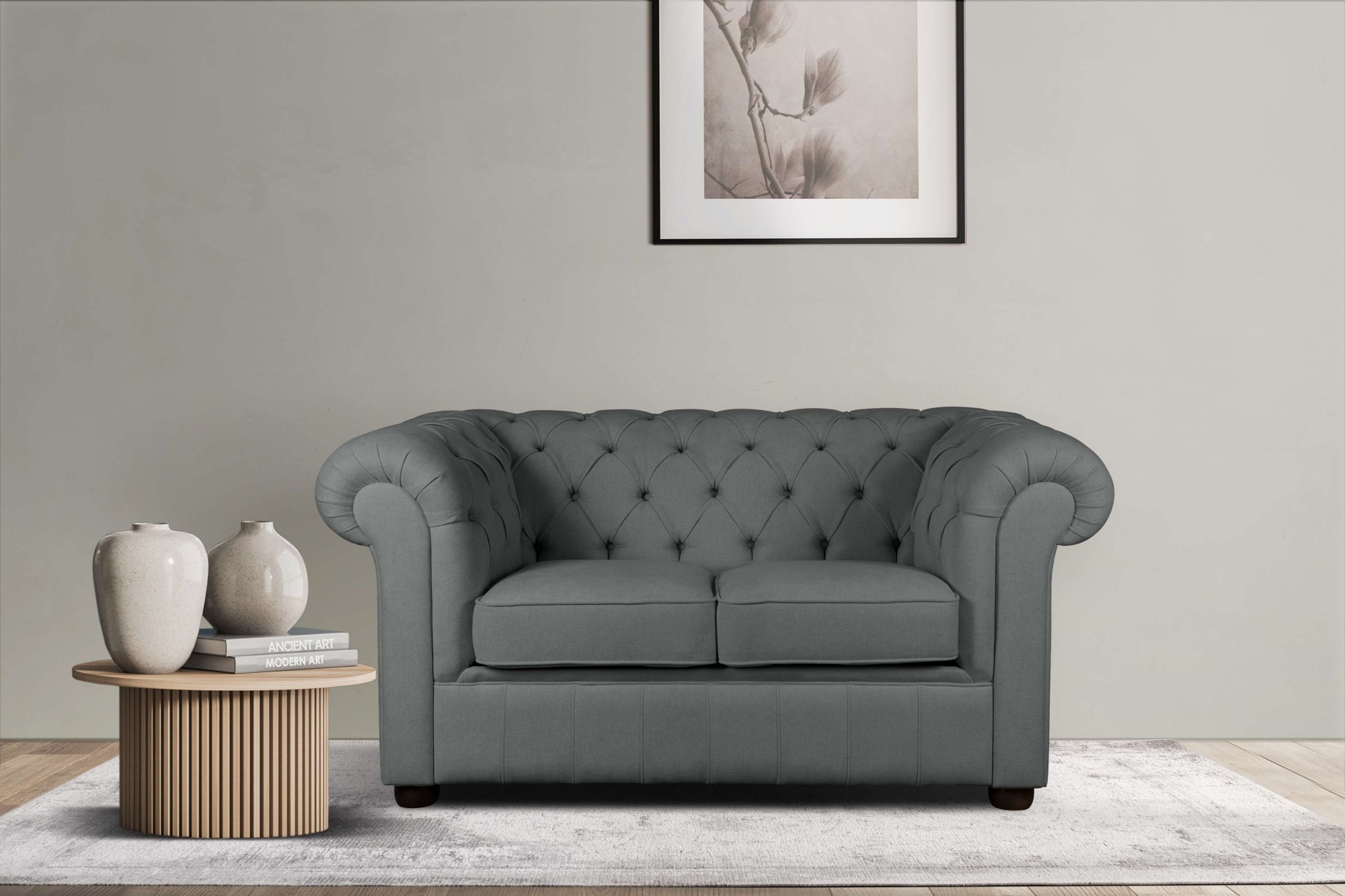 Home affaire 2-Sitzer »CHARENTE, Chesterfield-Sofa, Wellenfederung, Maße: B günstig online kaufen