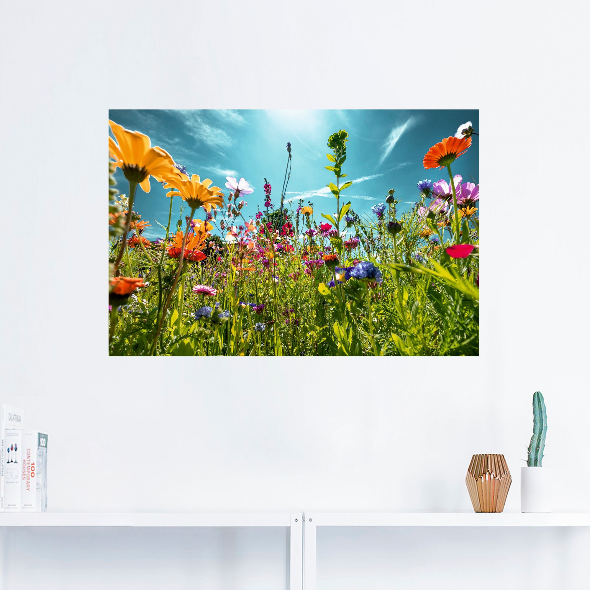 Artland Wandbild »Buntes Blumenfeld«, Blumenwiese, (1 St.), als Alubild, Ou günstig online kaufen