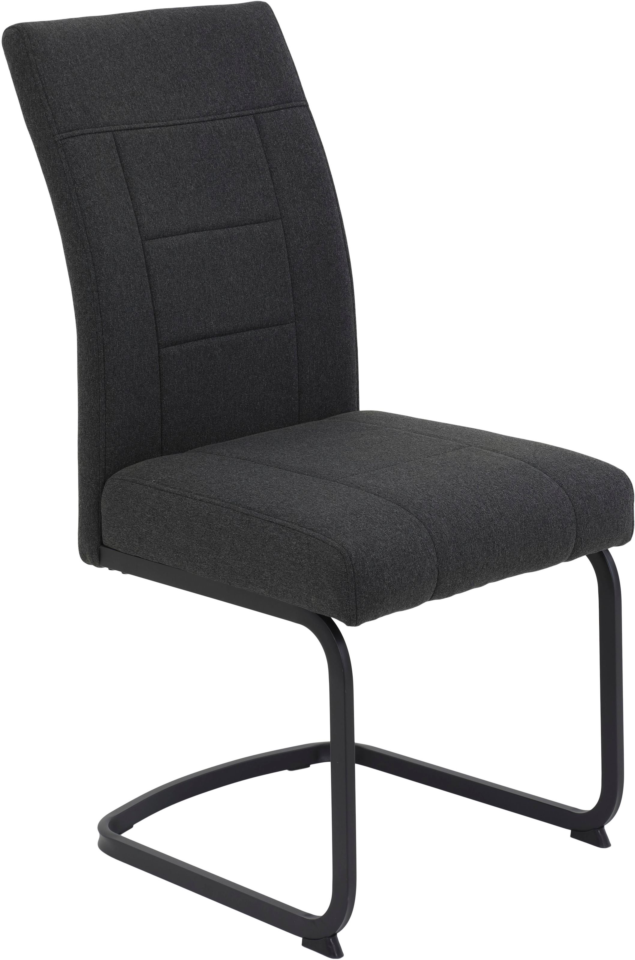 HELA Freischwinger »BRINDISI, Esszimmerstuhl«, (Set), 2 St., Webstoff-Flachgewebe, XL-Sitz,Federkorb,140kg belastbar,Zertifizierter "Waterfree" Stoff