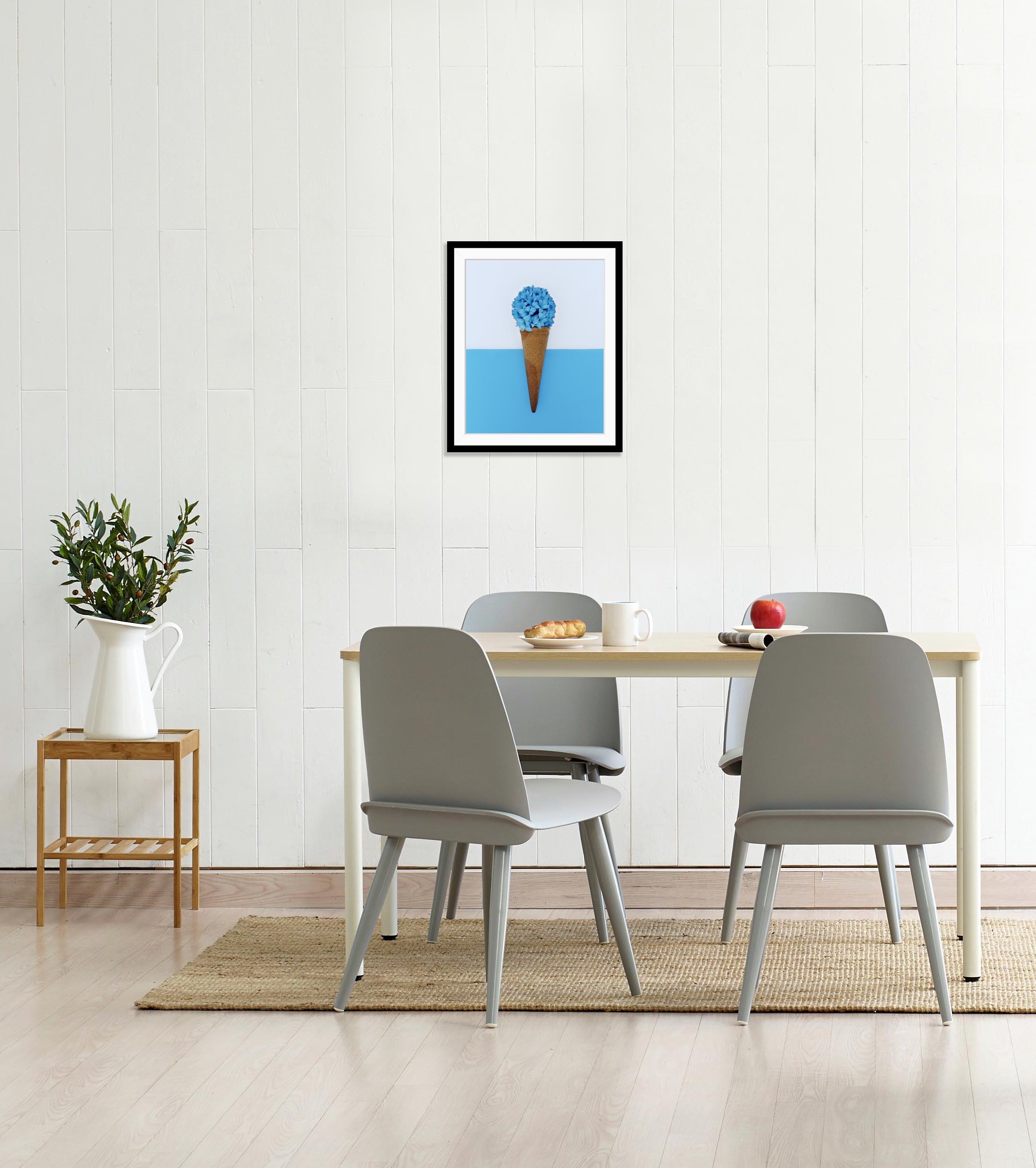 queence Bild »Kira«, Eis-Süßigkeiten-Süßspeisen-Pflanzen-Pflanzenbilder-Humor-Blumen, HD Premium Poster-Druck inkl. Holzrahmen
