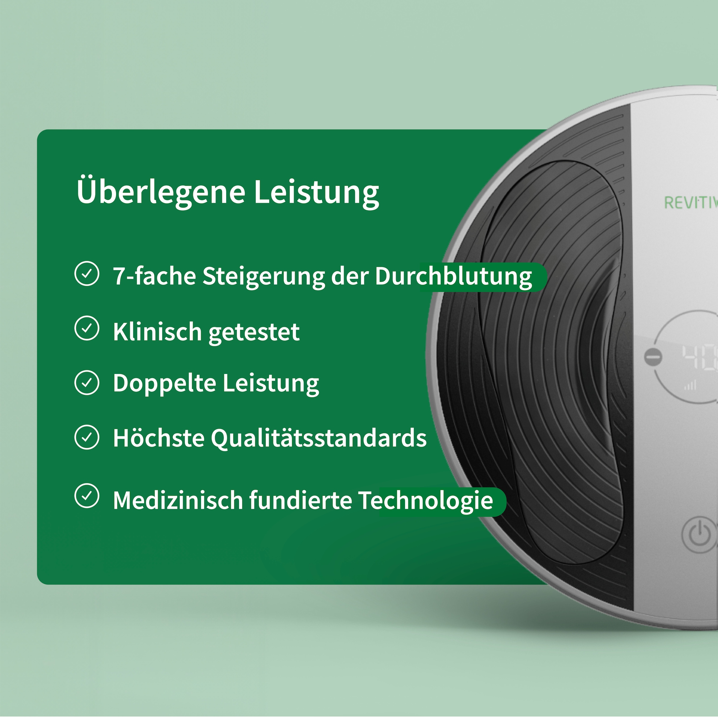 REVITIVE EMS-Fußmassage-Gerät »Pro Health Durchblutungs-Stimulator« Lindert Schmerzen, Beschwerden, Schwellungen, Durchblutungsstörungen
