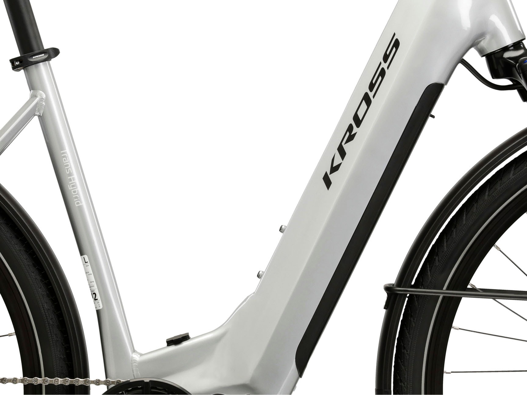 Kross E-Bike »KROSS E-Trekkingrad Trans 5.0 28" silber 9 Gänge«, 9 Gang, microSHIFT, ADVENT M619, Mittelmotor 250 W, Pedelec, Elektrofahrrad für Damen und Herren
