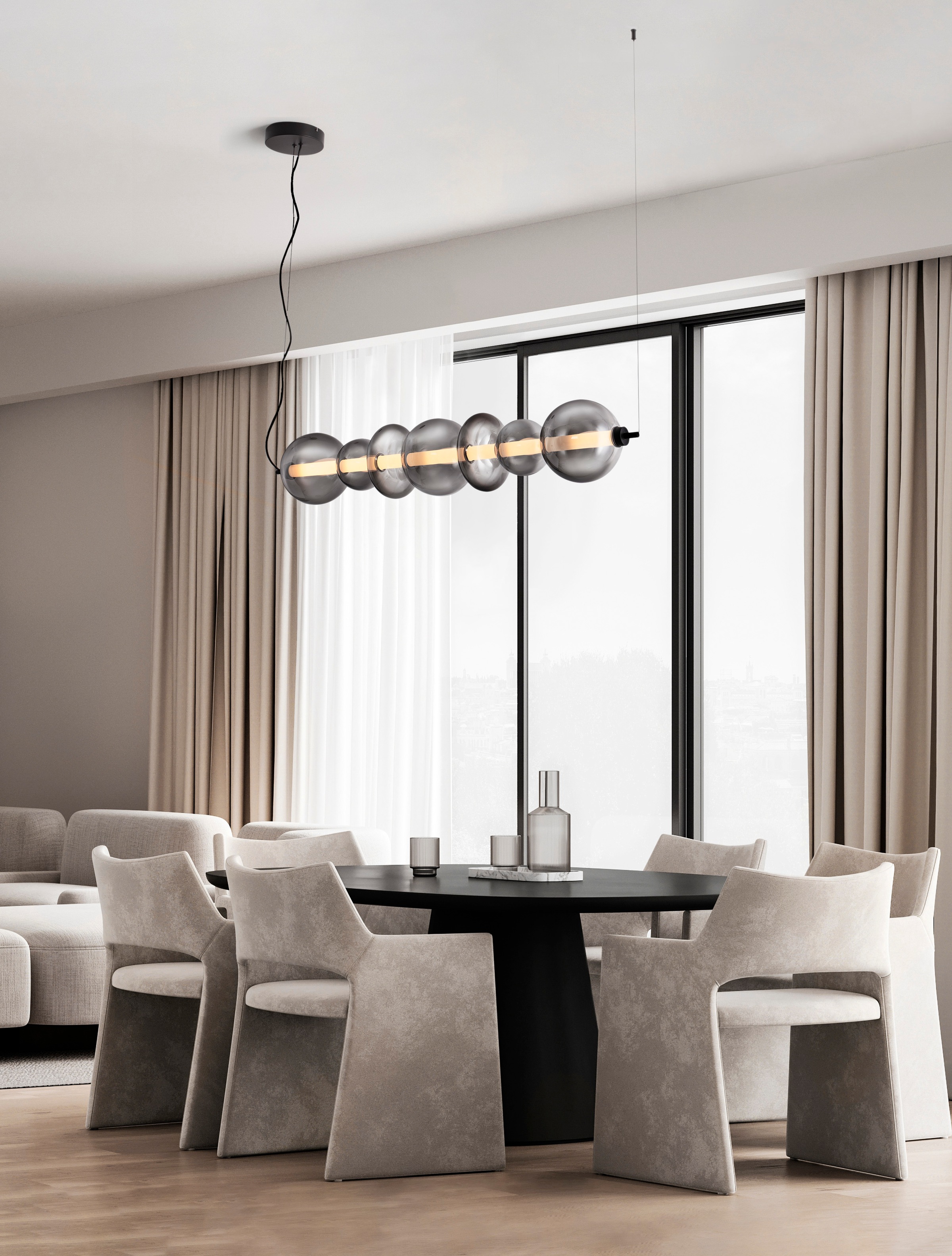 Nova Luce Pendelleuchte »BALLY« LED-Modul 1 Stk. Warmweiß