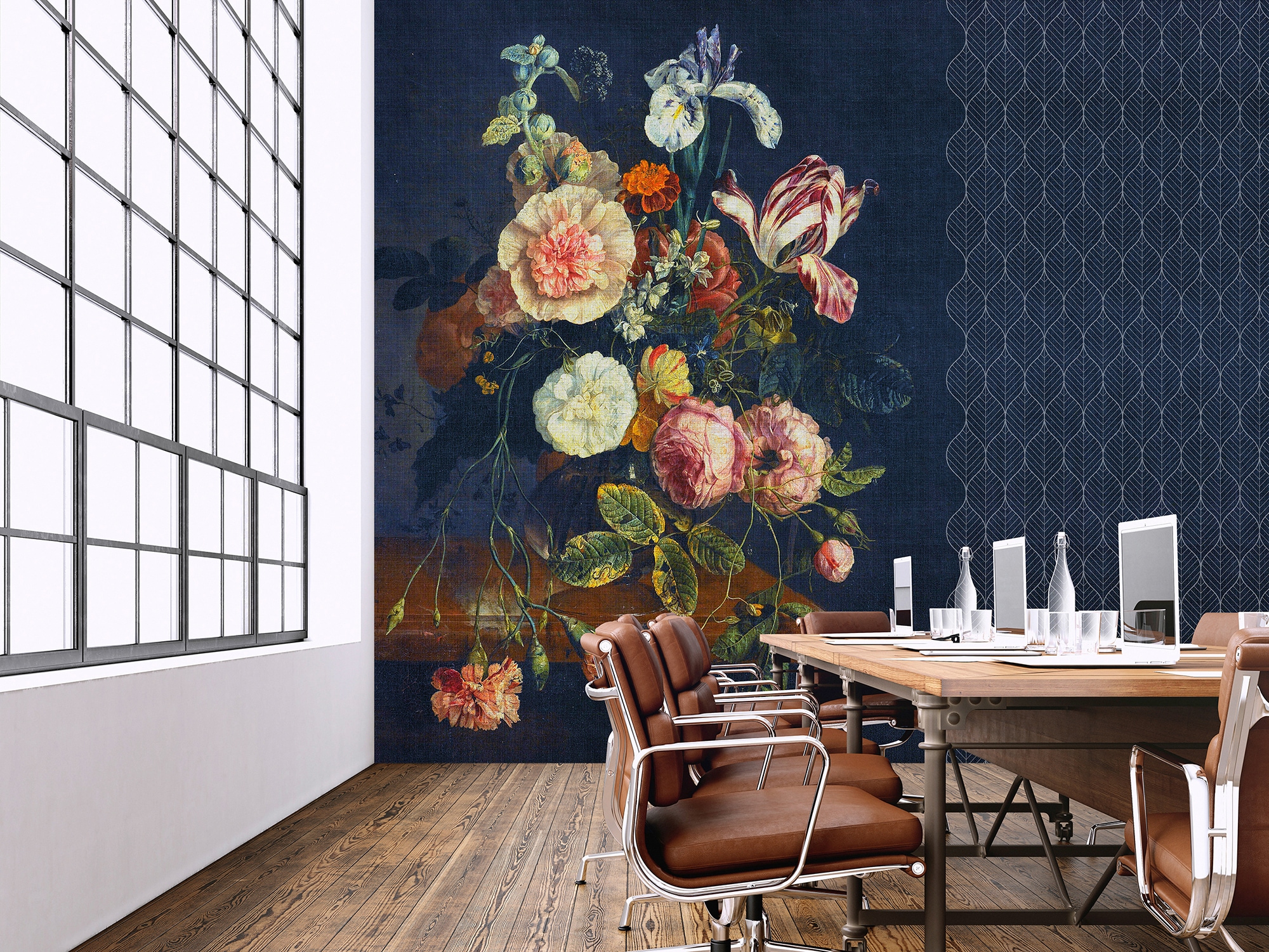 living walls Fototapete »Walls by Patel Cortina«, Fototapete Vintage cortina 4,00 m x 2,70 m 200 g Vlies Premium Tapete