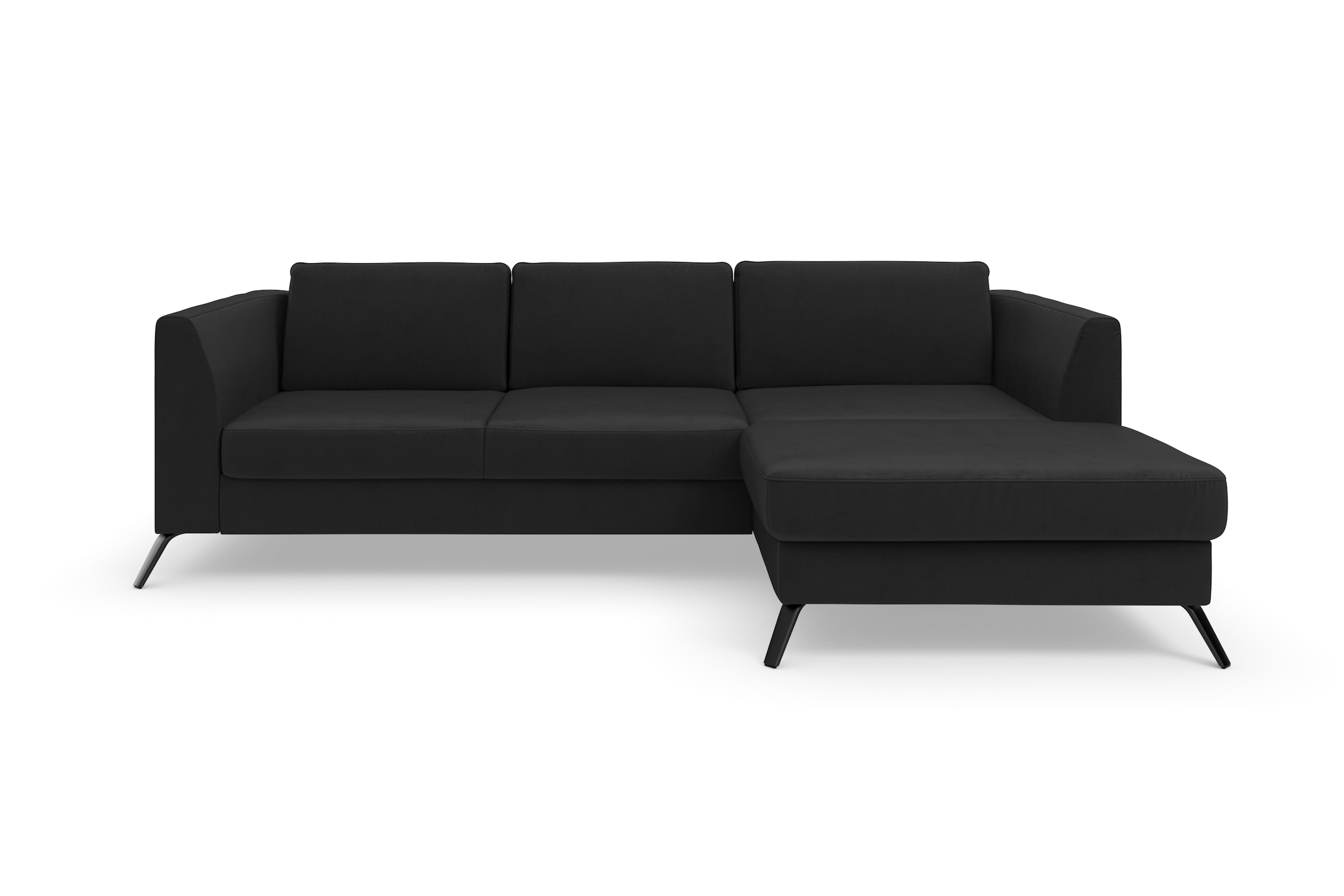 sit&more Ecksofa »Olsen L-Form«, inklusive Sitztiefenverstellung, wahlweise mit Bettfunktion, 15cm hoch