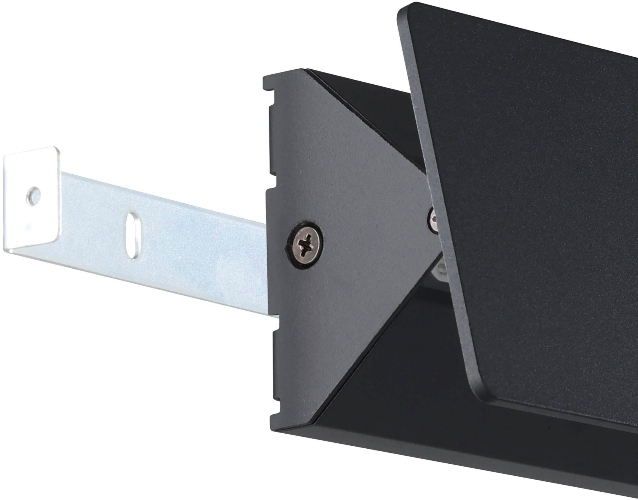 EGLO Wandleuchte »Zubialde LED Wandlampe, Wandstrahler, Aluminium und Stahl, Flurlampe« LED-Modul 1 Stk. Warmweiß Wand-/Deckenleuchte - L36 x H8 x AL5 cm - schwarz, weiß - 12W inkl.