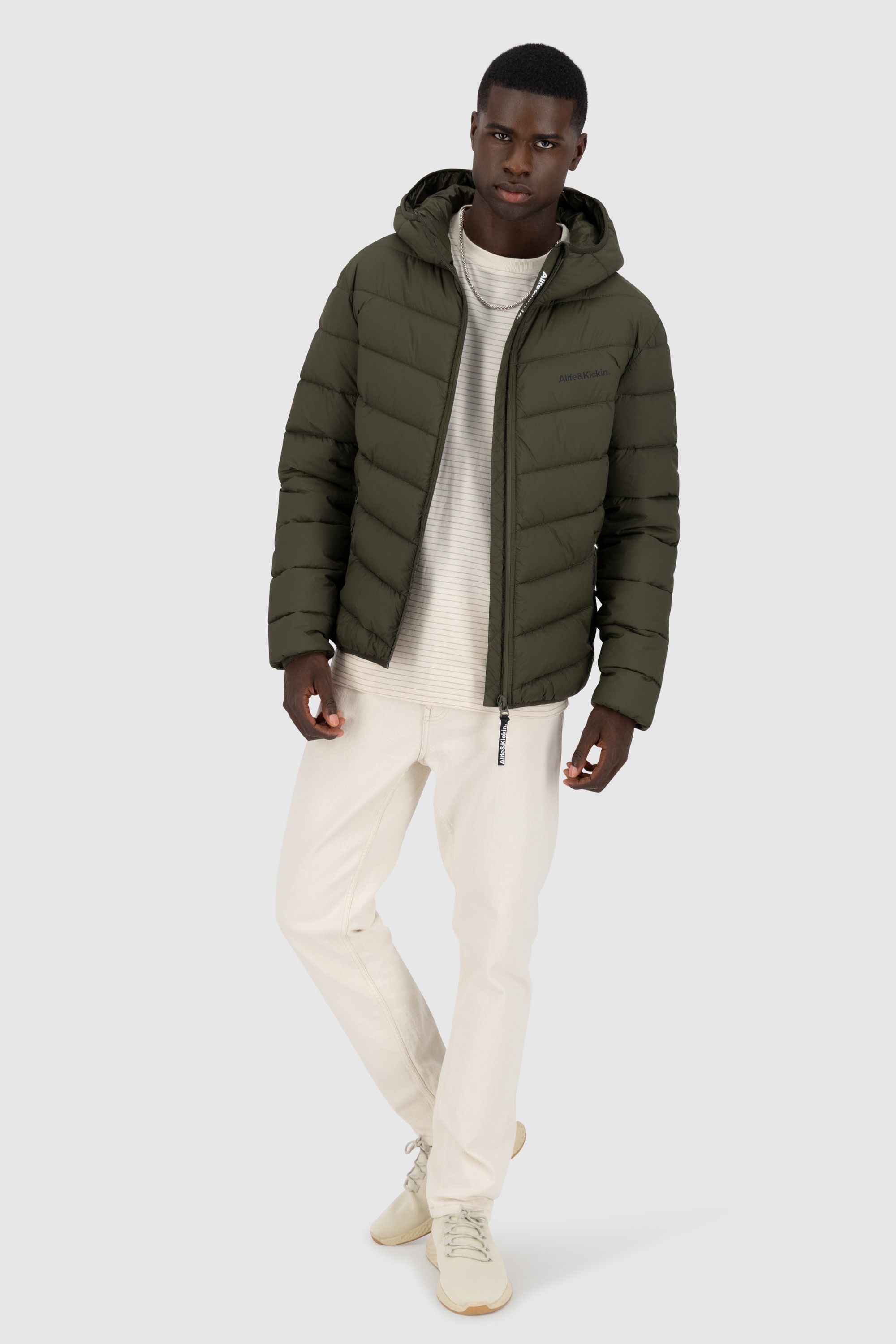Alife & Kickin Winterjacke »Herren Mr AndersonAK A«, Warme kurze Jacke mit gefütterter Kapuze und und Brustinnentaschen