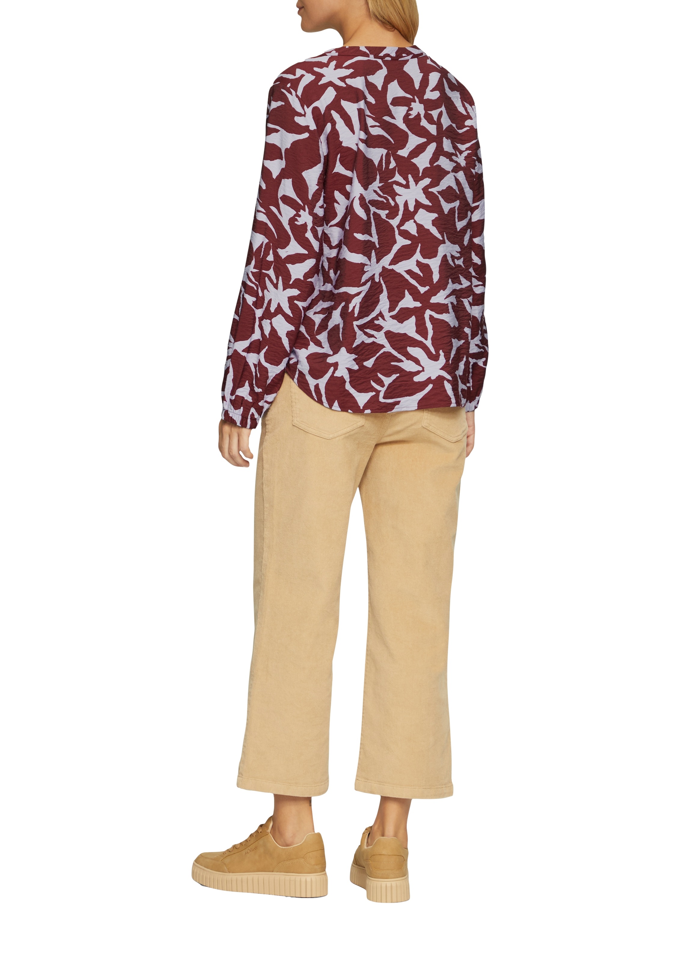 s.Oliver Langarmbluse, mit All-Over Print