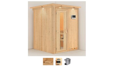 Karibu Sauna »Norma«, (Set), 4,5-kW-Ofen mit externer Steuerung kaufen