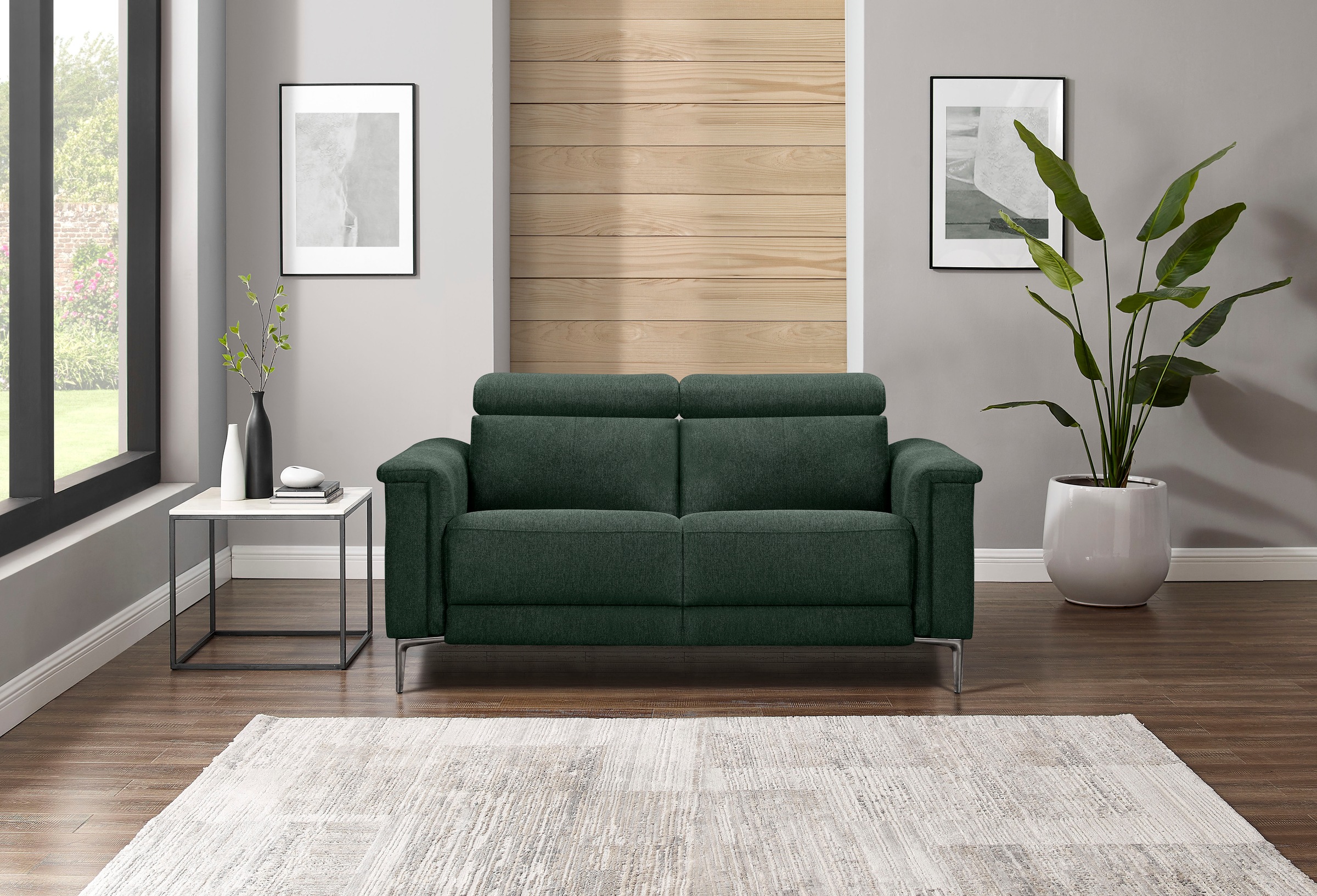 Home affaire 2-Sitzer »Lund«, manueller od. elektrischer Relaxfunktion und USB-C