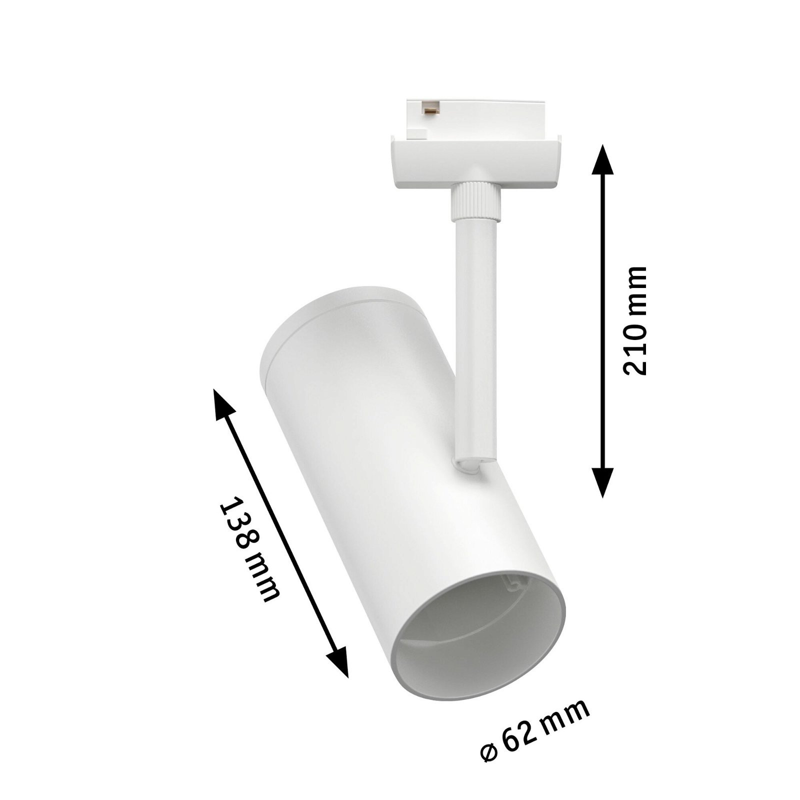 Paulmann Schienensystem-Leuchten »URail Schienenspot Apol Einzelspot E27 max. 50W 230V«, dimmbar