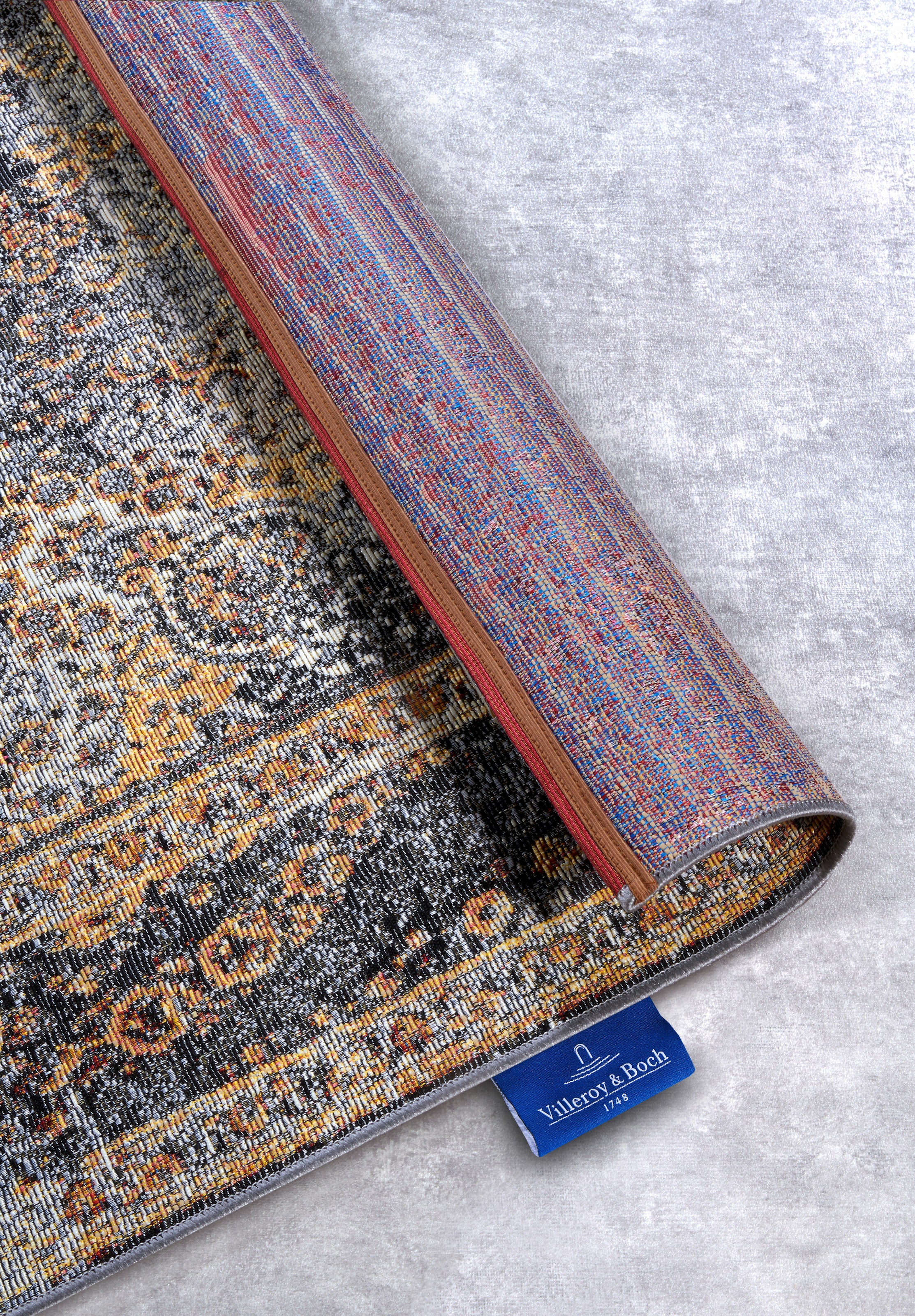 Villeroy & Boch Outdoorteppich »Martha«, rechteckig, 3 mm Höhe, Outdoor, Flachgewebe, wetterfest, Balkon, Garten, Klassisch, Terrasse