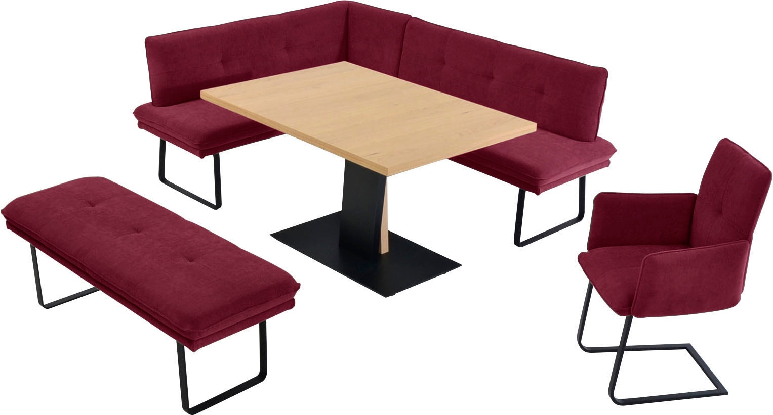 K+W Komfort & Wohnen Essgruppe »Giacomo III« 4 Stk. tlg. wahlweise links od günstig online kaufen