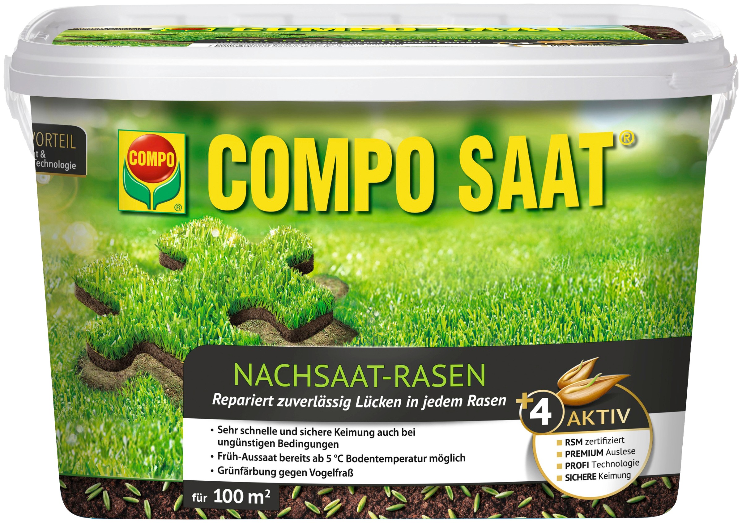 Compo Rasensamen »COMPO SAAT®«, Nachsaat-Rasen, 2 kg, für 100 m²