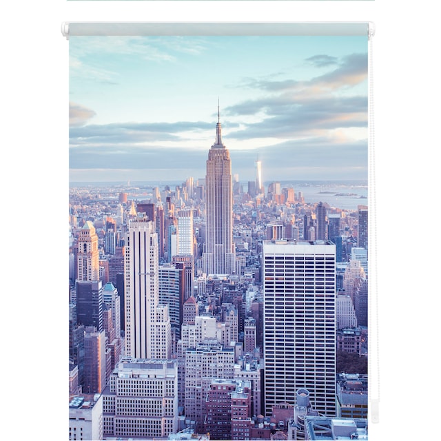 LICHTBLICK ORIGINAL Seitenzugrollo »Klemmfix Motiv New York«, Lichtschutz, ohne  Bohren, freihängend, bedruckt bequem und schnell bestellen