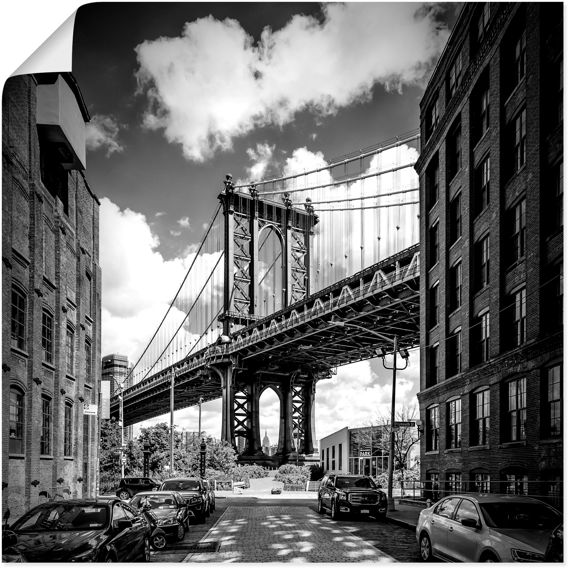 Artland Poster »New York City Manhattan Bridge I«, Amerika, (1 St.), als Al günstig online kaufen