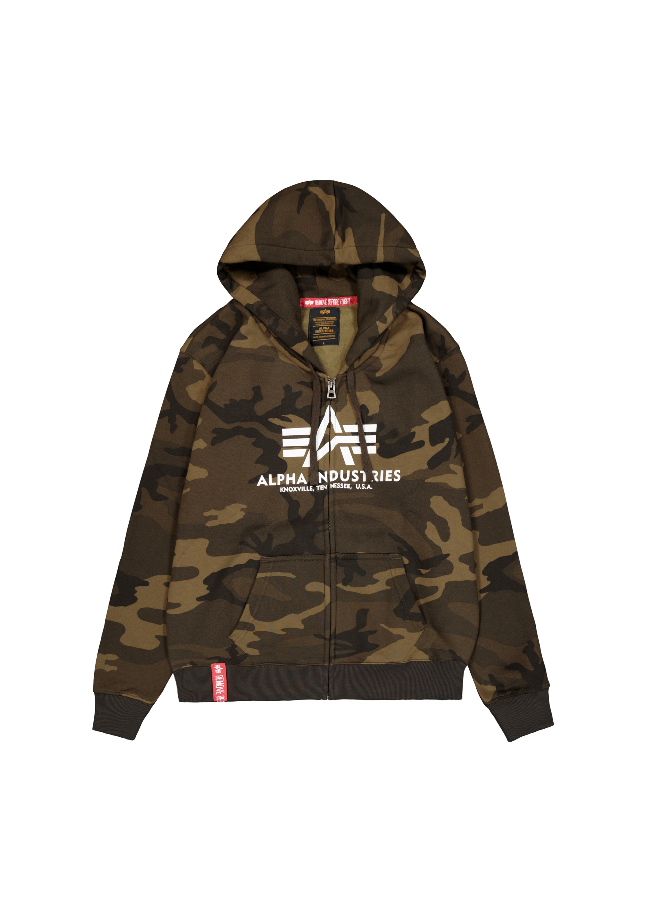 Alpha Industries Hoodie »Basic Zip Hoodie Camo«
