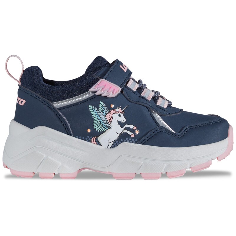 LOTTO Sneaker - mit Leuchtelementen NAVY-ROSÉ 26 26 Glitzernder Lotto Mädchensneaker mit integrierten LEDs