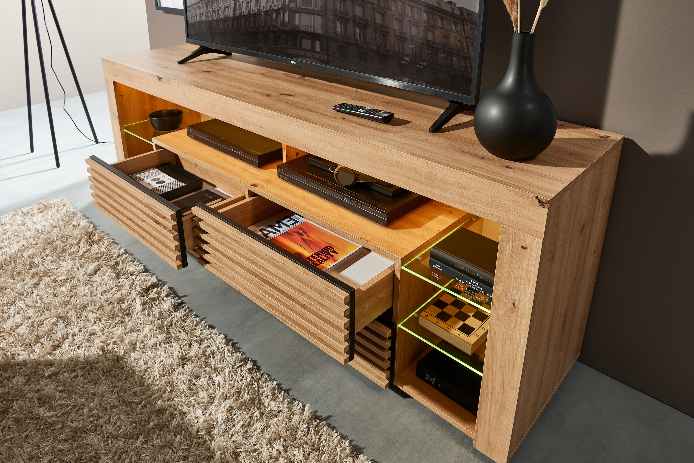 Stolkom TV-Schrank »Goal TV Lowboard, B/H/T 179x67x 44 cm« 1 Stk. tlg. %RESET$