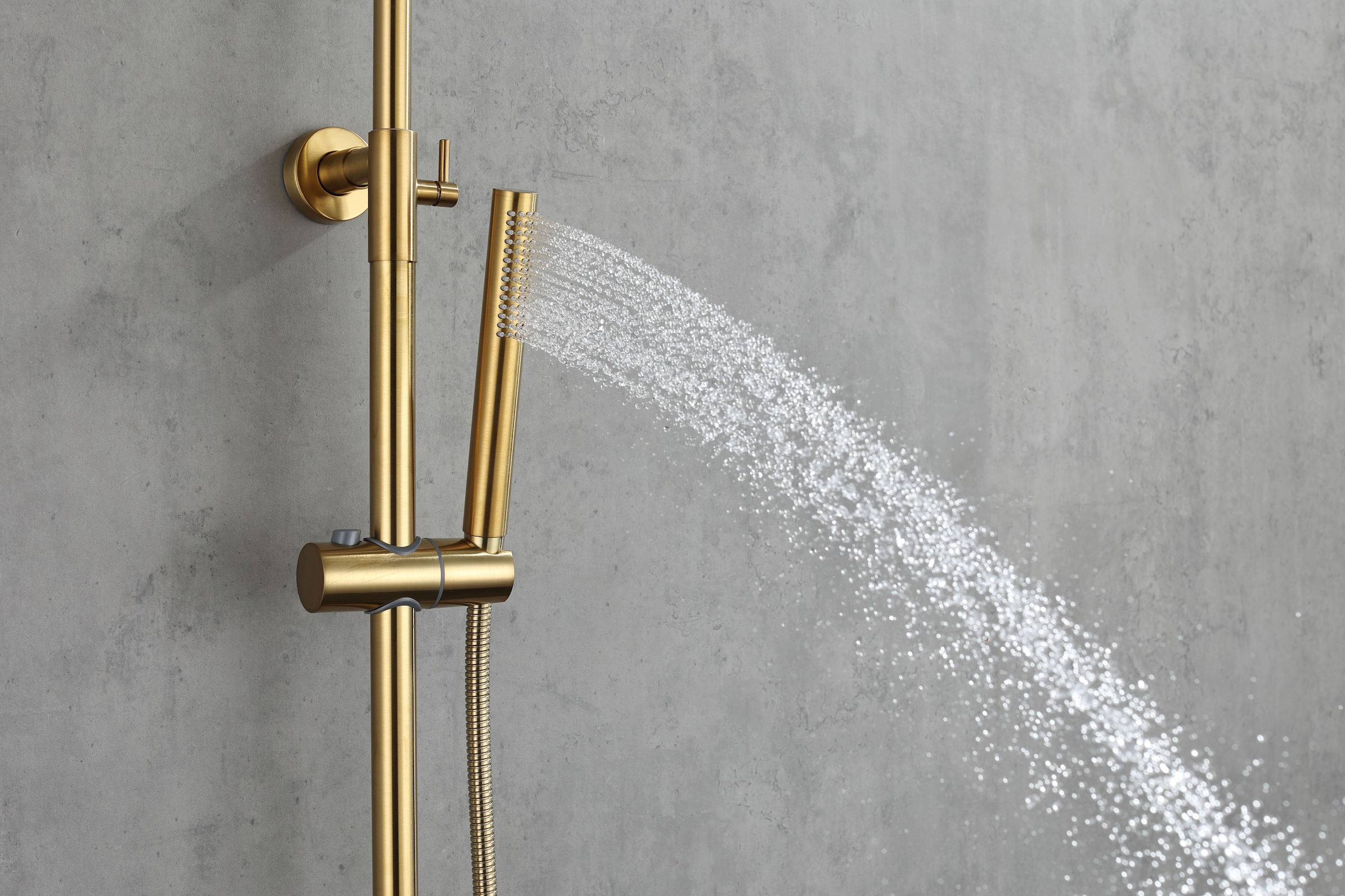welltime Duschsystem »Sanddorn«, (Set), Überkopfbrause, Regendusche Wellnessdusche in verschiedenen Farben