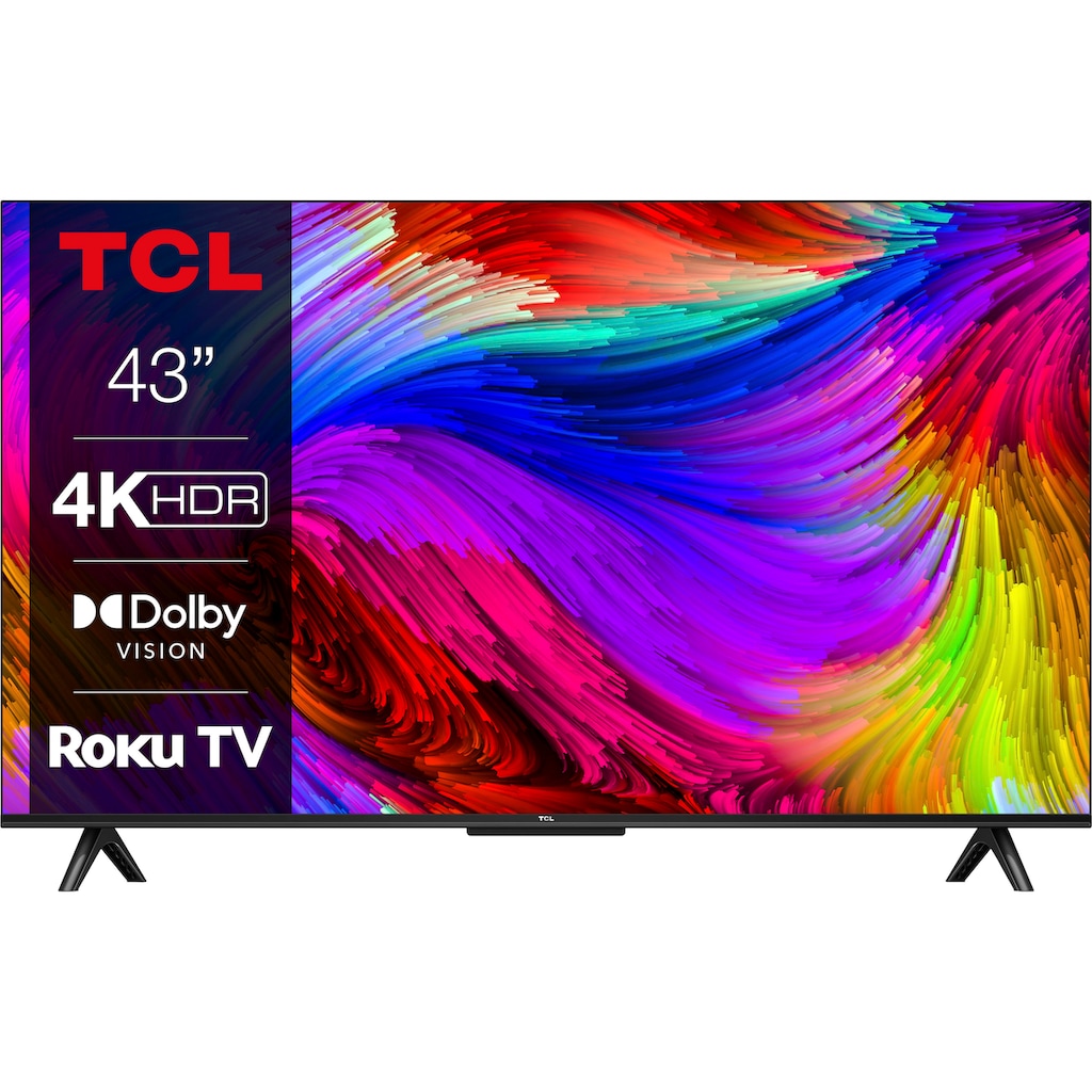 TCL LED-Fernseher »43RP630X1«, 108 cm/43 Zoll, 4K Ultra HD, Smart-TV, Roku TV, HDR, HDR10, Dolby Vision, Game Master, HDMI 2.1