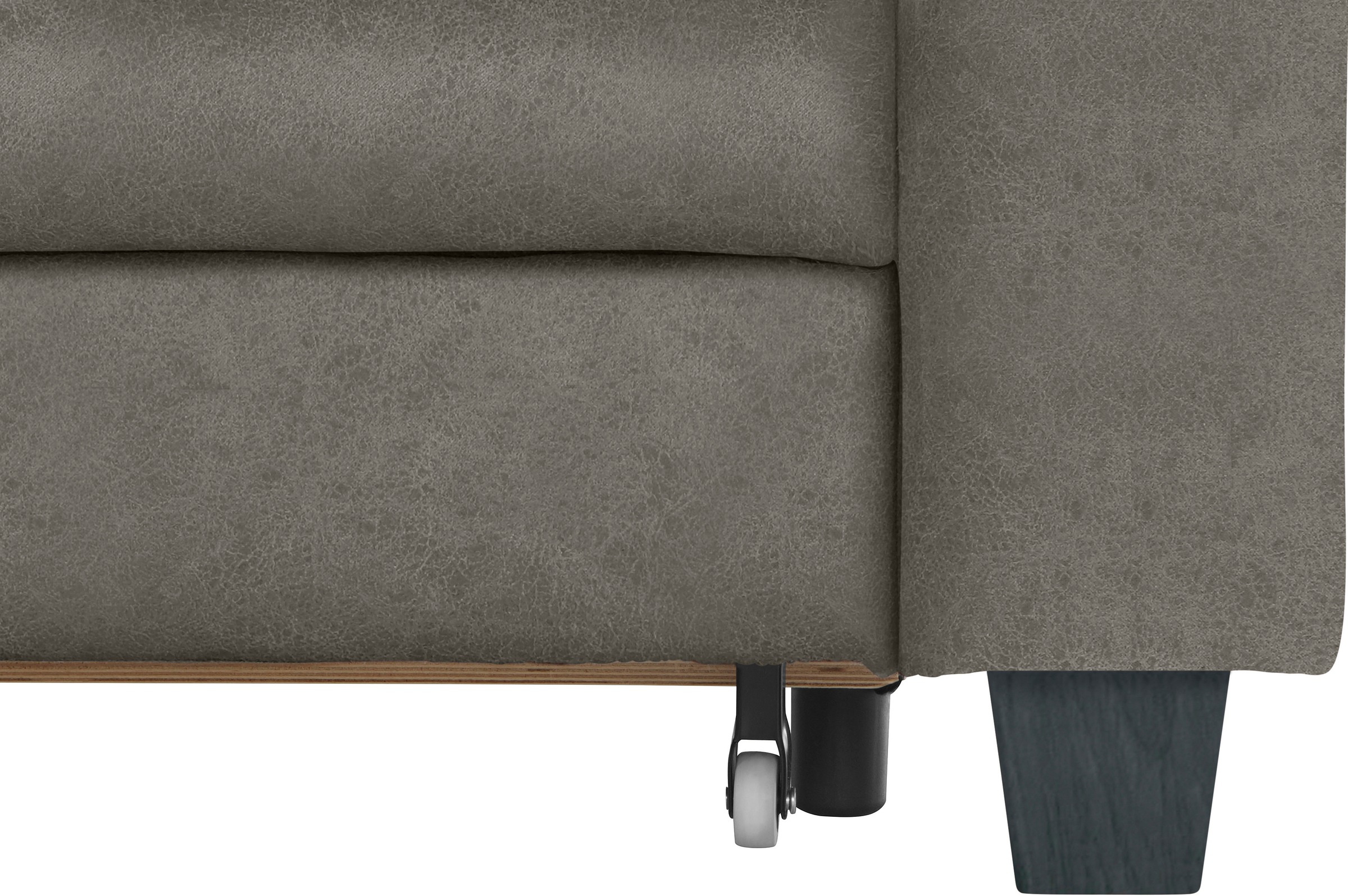 TRENDMANUFAKTUR Ecksofa »Chamber, zeitlos & elegant, bequem, L-Form«, inklusive einer Kopfstütze, wahlweise Schlaffunktion, B/T 203/245cm