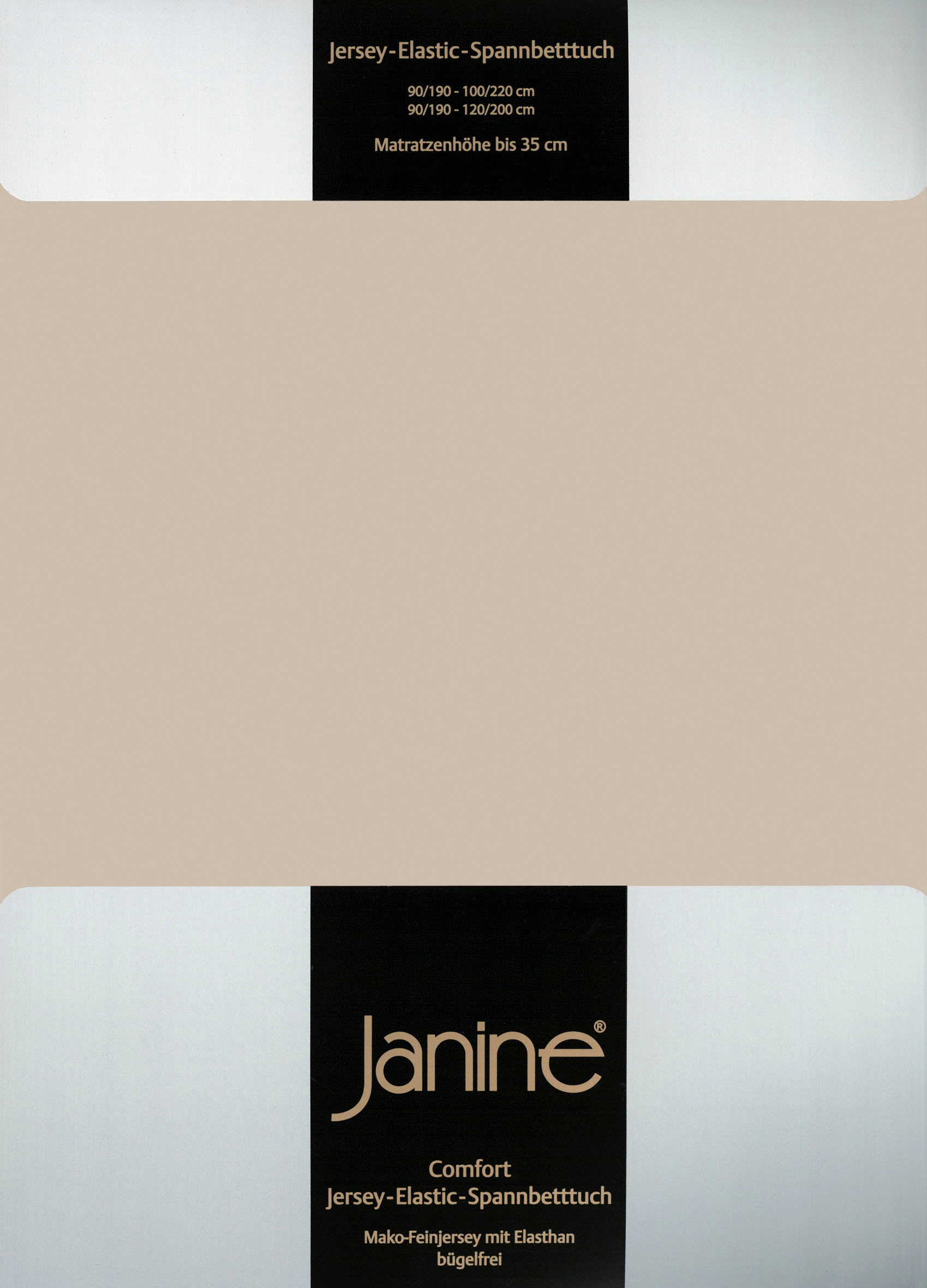 Janine Janine Spannbetttuch Elastic-Jersey 5002 naturell (19) Größe:  150x2 günstig online kaufen