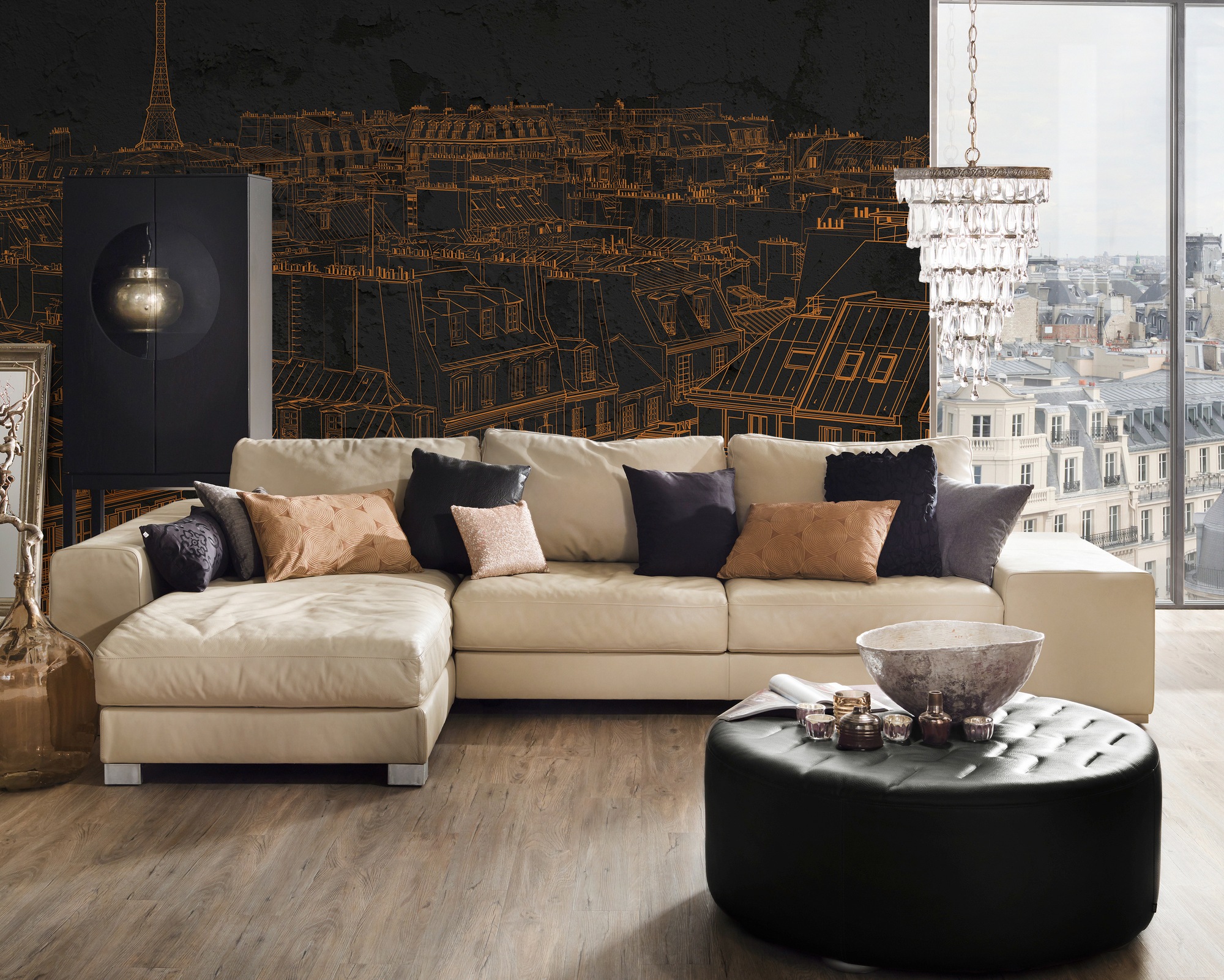 Architects Paper Fototapete »Atelier 47 View of Paris 1« Stadt glatt Vlies, günstig online kaufen