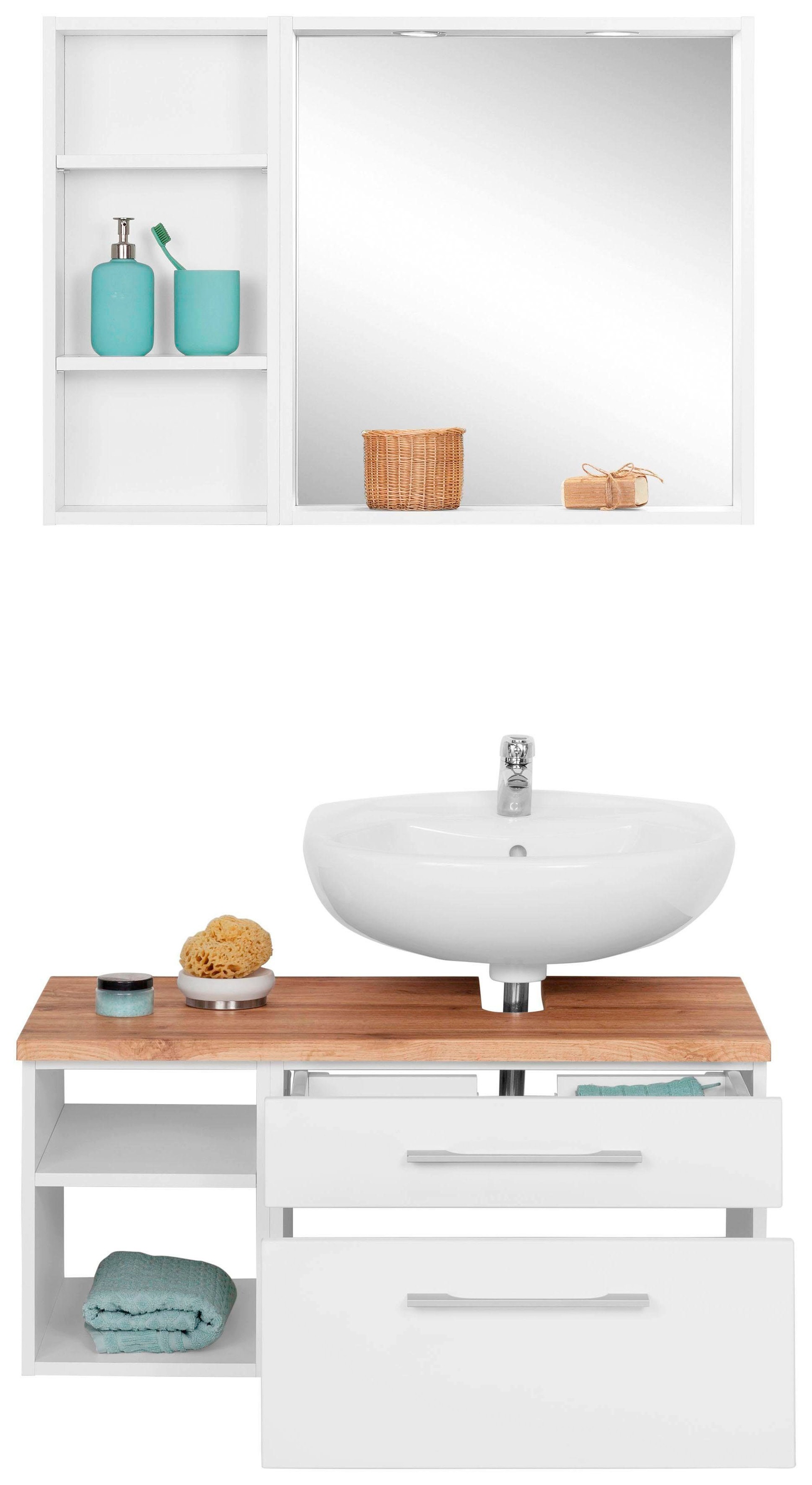 welltime Badmöbel-Set »Davos« 3 Stk. tlg. günstig online kaufen