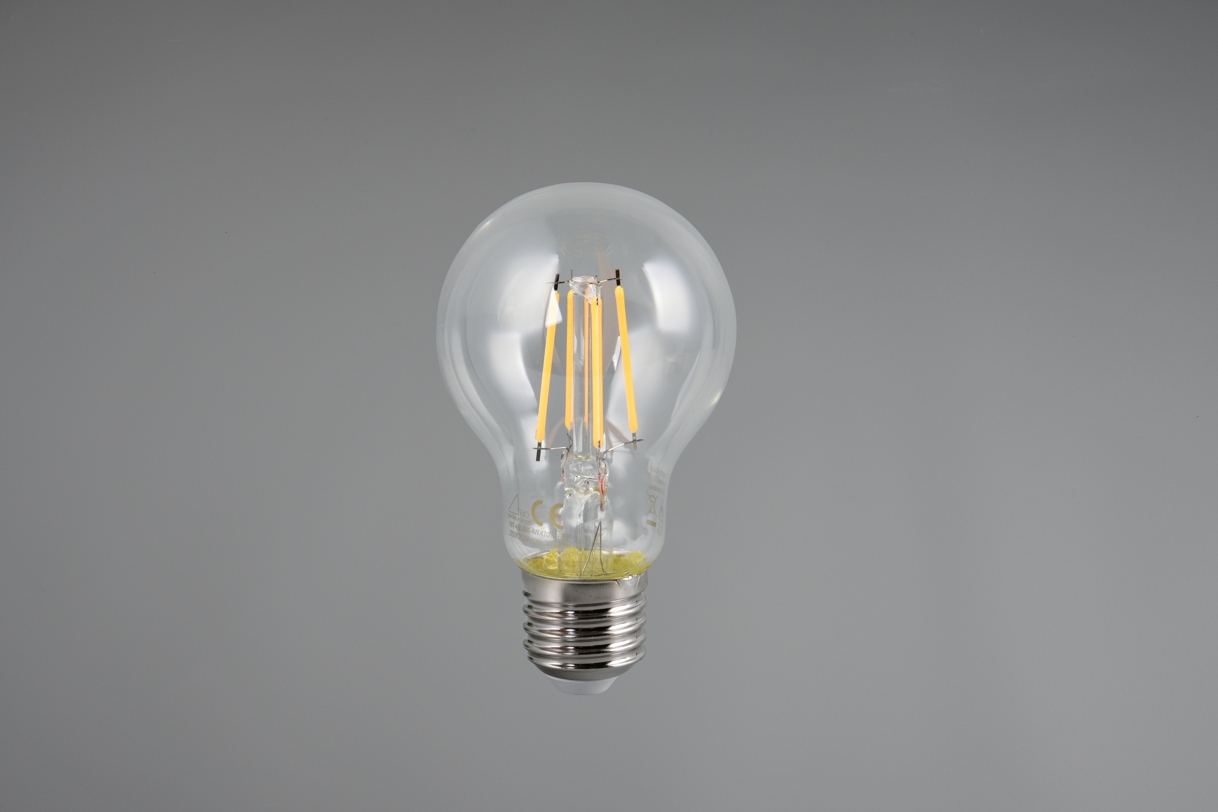 TRIO Leuchten LED-Filament »Leuchtmittel Set E27«, E27, 6 St., Warmweiß, 6er Set Filament Leuchtmittel E27 Fassung, Glühbirne E27 LED warmweiß