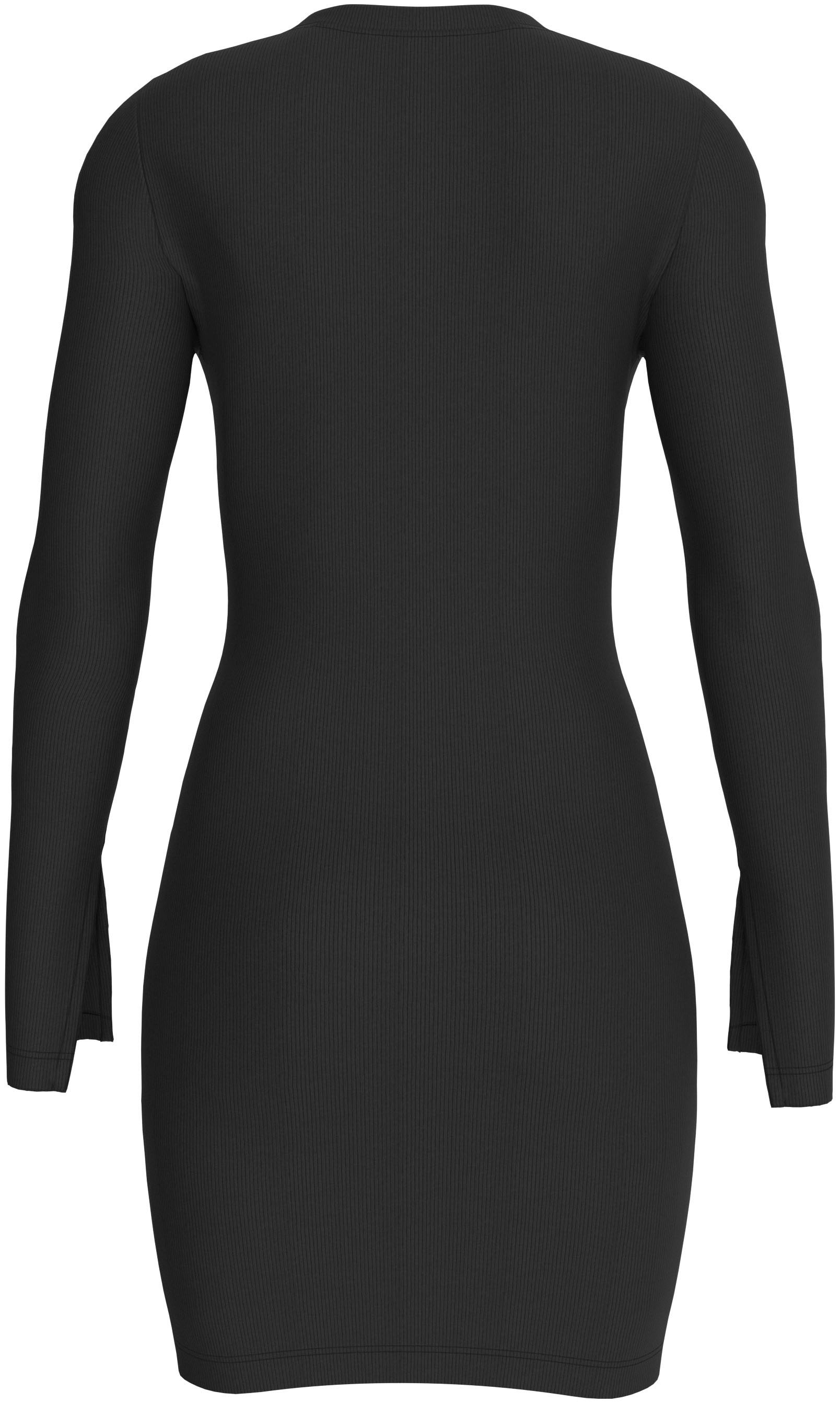 Calvin Klein Jeans Maxikleid »WOVEN LABEL RIB SHORT DRESS«, mit Logodruck
