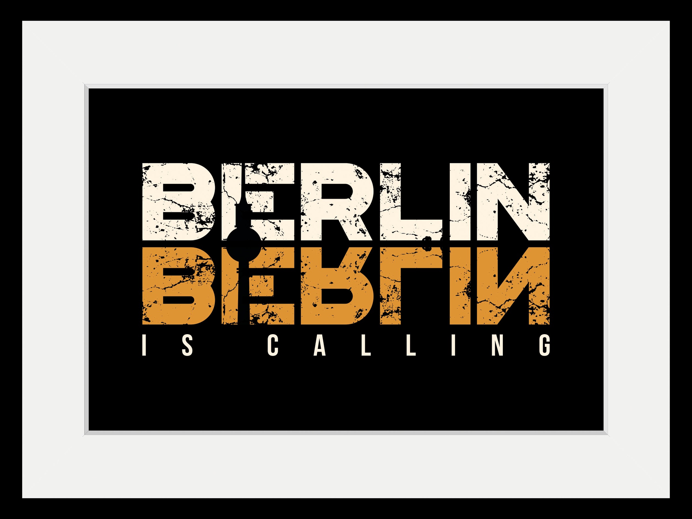 queence Bild »BERLIN IS CALLING«, Städte-Stadt-Deutschland-Gebäude-Schriftz günstig online kaufen