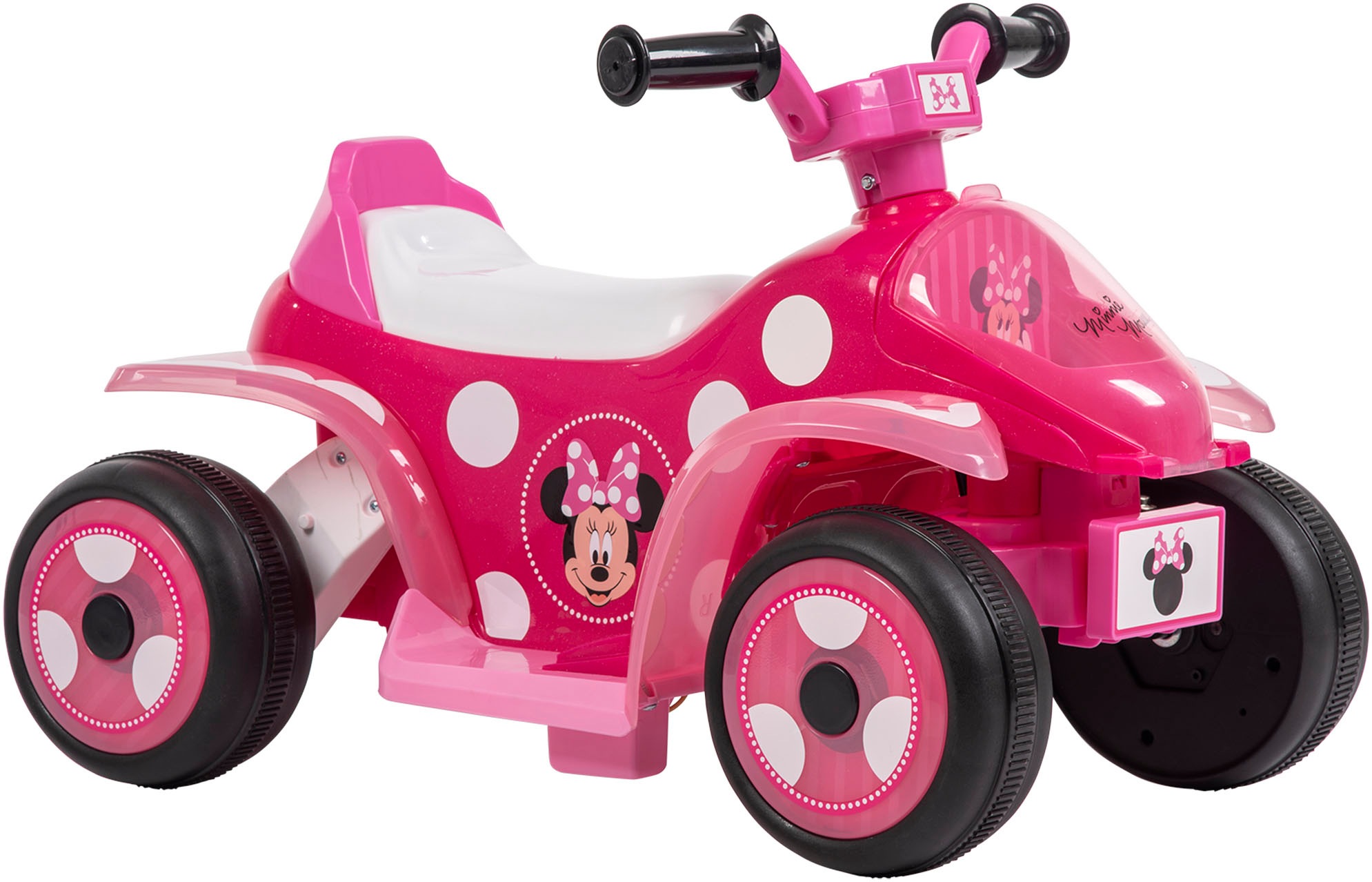HUFFY Elektro-Kinderquad »Disney Minnie 7.2-Volt-Aufsitz-Quad von « ab 2 Jahren bis 20 kg rosa Lustiges Design: Dieses Disney Minnie Mouse Quad ist...