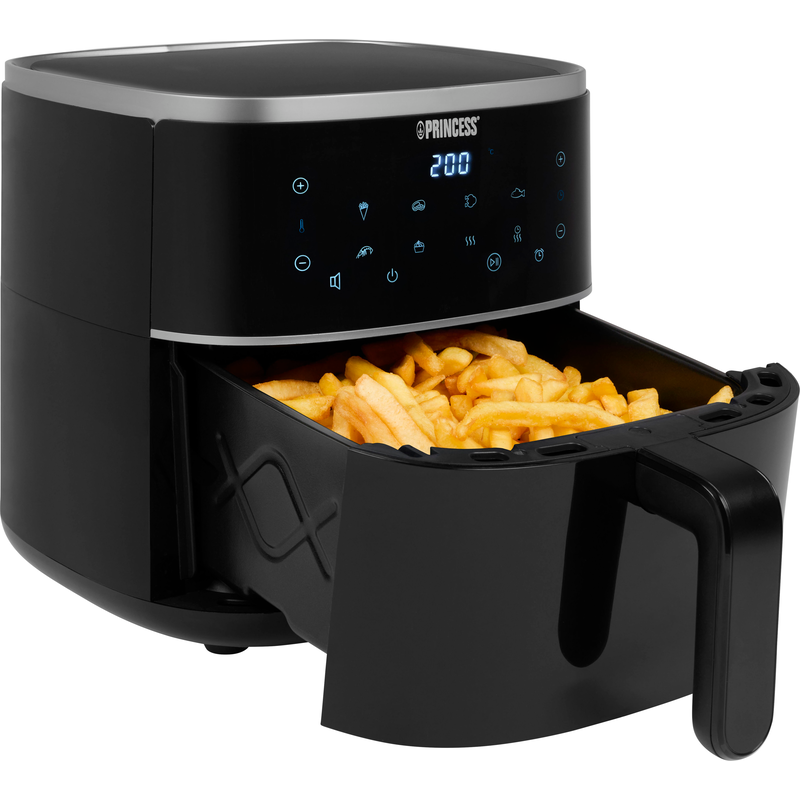 PRINCESS Heißluftfritteuse »182238 – Füllmenge des Behälters variierbar – 4 L« 1350 W Fassungsvermögen 4 l schwarz