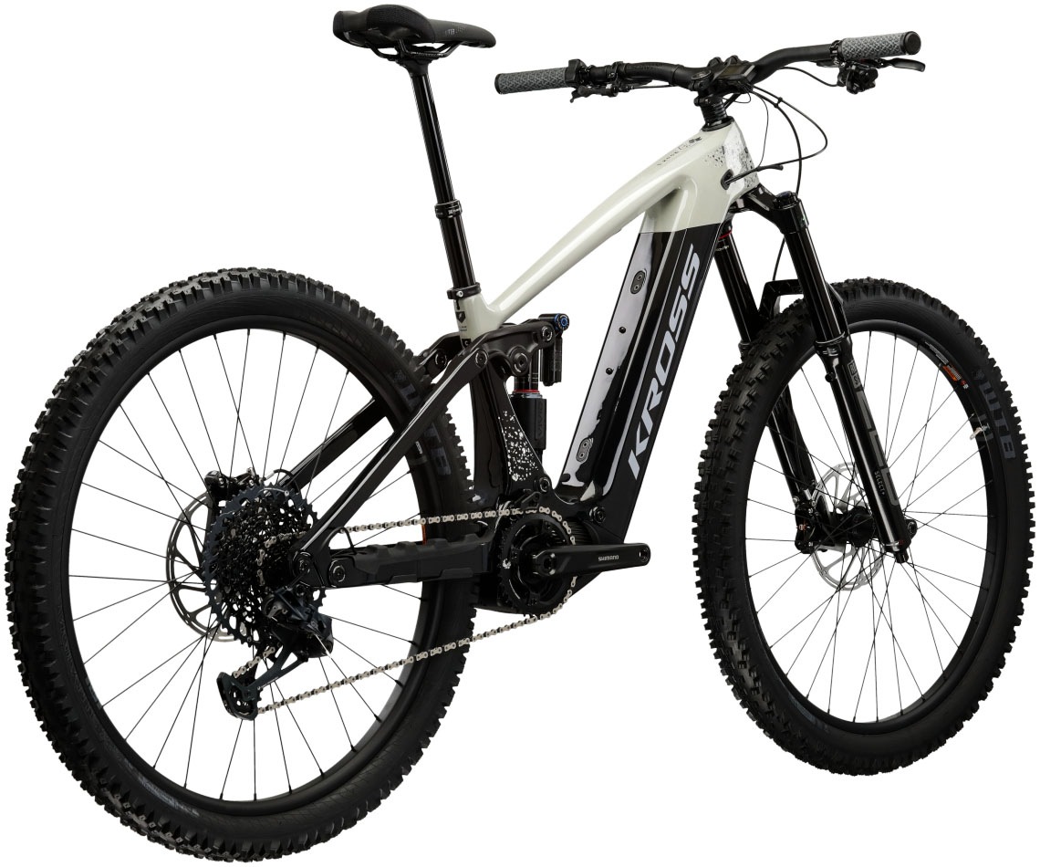 Kross E-Bike »KROSS E-MTB Moon Boost 1.0 29" grau«, 12 Gang, SRAM, GX EAGLE, Mittelmotor 250 W