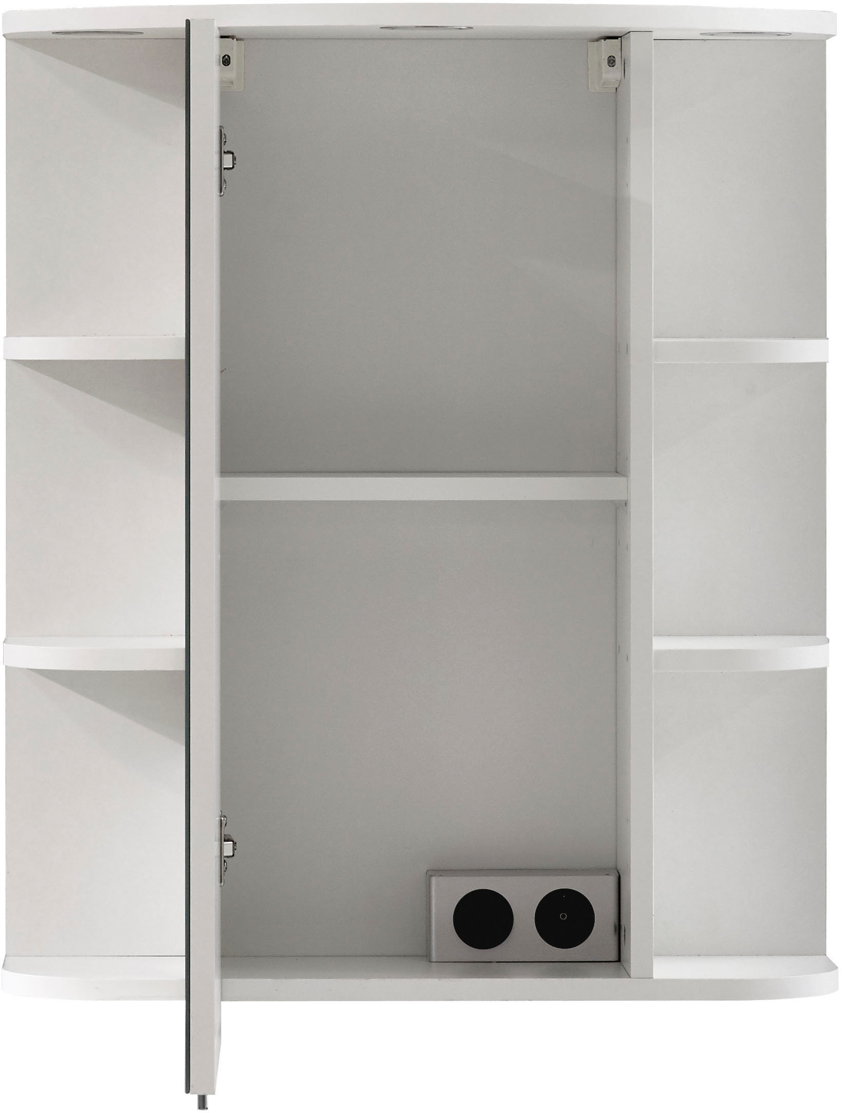 Saphir Badmöbel-Set »Quickset 335 5-teilig, Waschbeckenunterschrank mit LED-Spiegelschrank« 5 Stk. tlg.