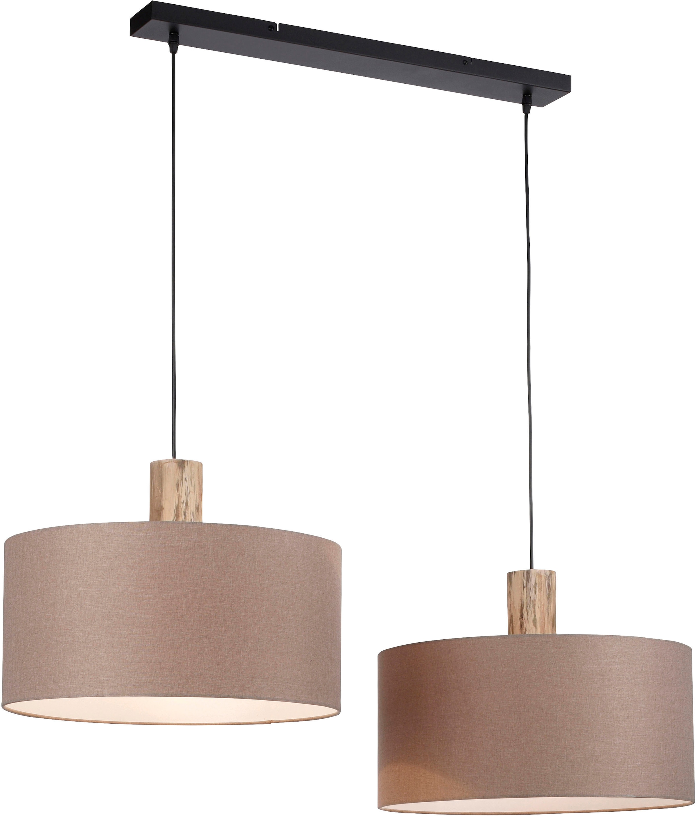 JUST LIGHT Pendelleuchte »LINEN« E27 1 Stk. ExklusiveE27