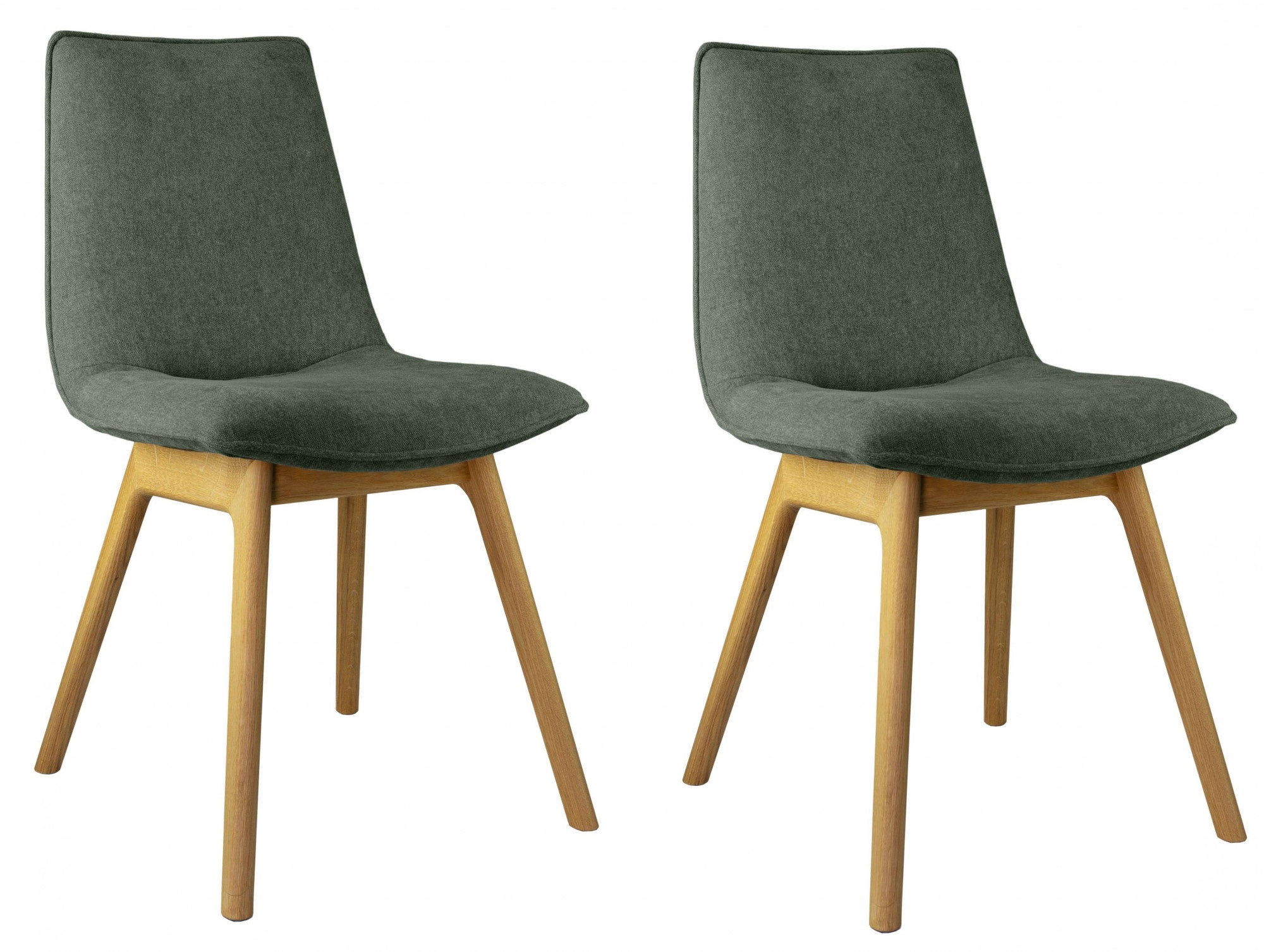 andas Esszimmerstuhl »Ramon«, (Set), 2 St., Chenille, mit Massivholzbeinen, günstig online kaufen