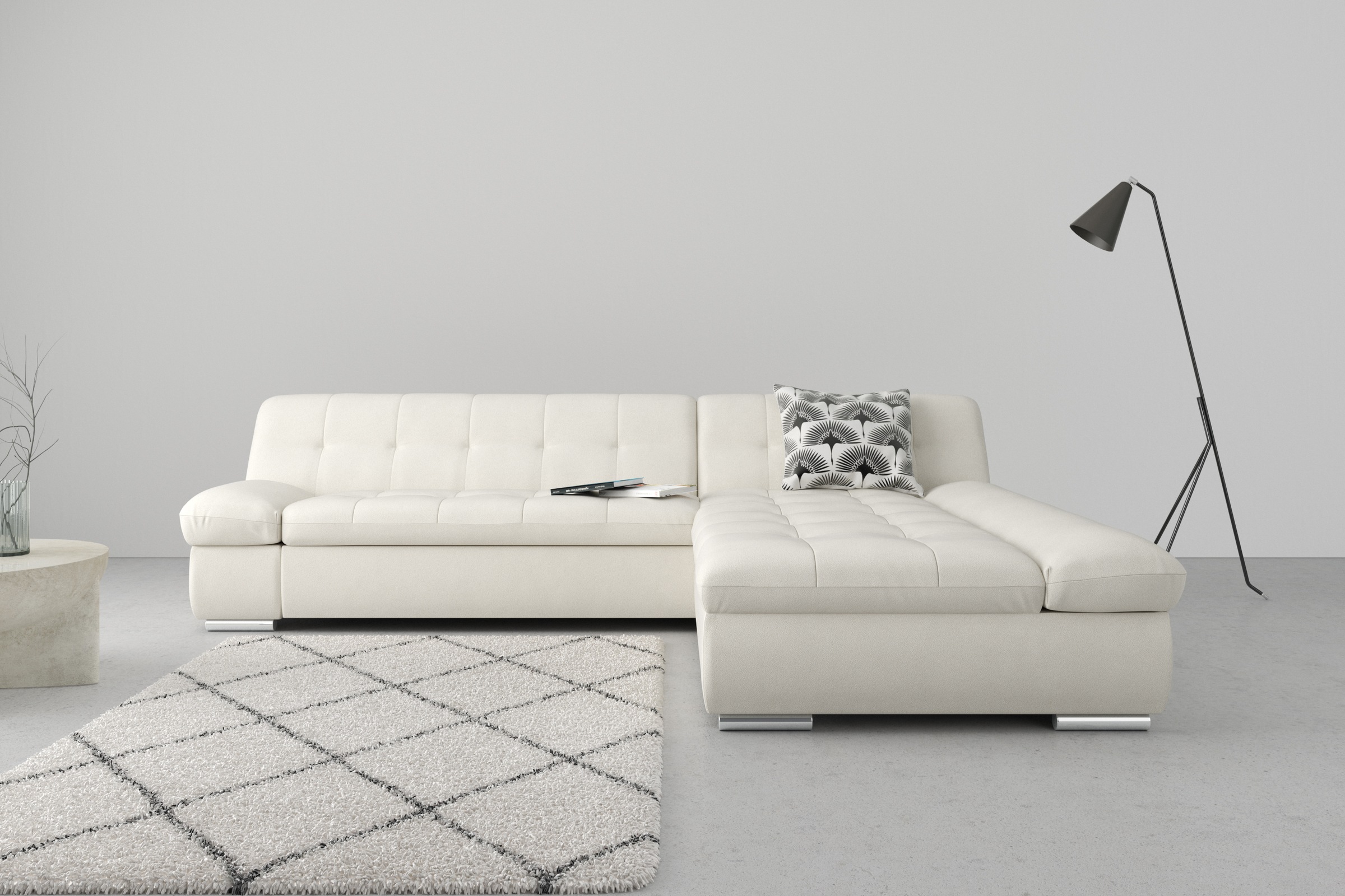 DOMO collection Ecksofa »Mona L-Form«, wahlweise mit Bettfunktion