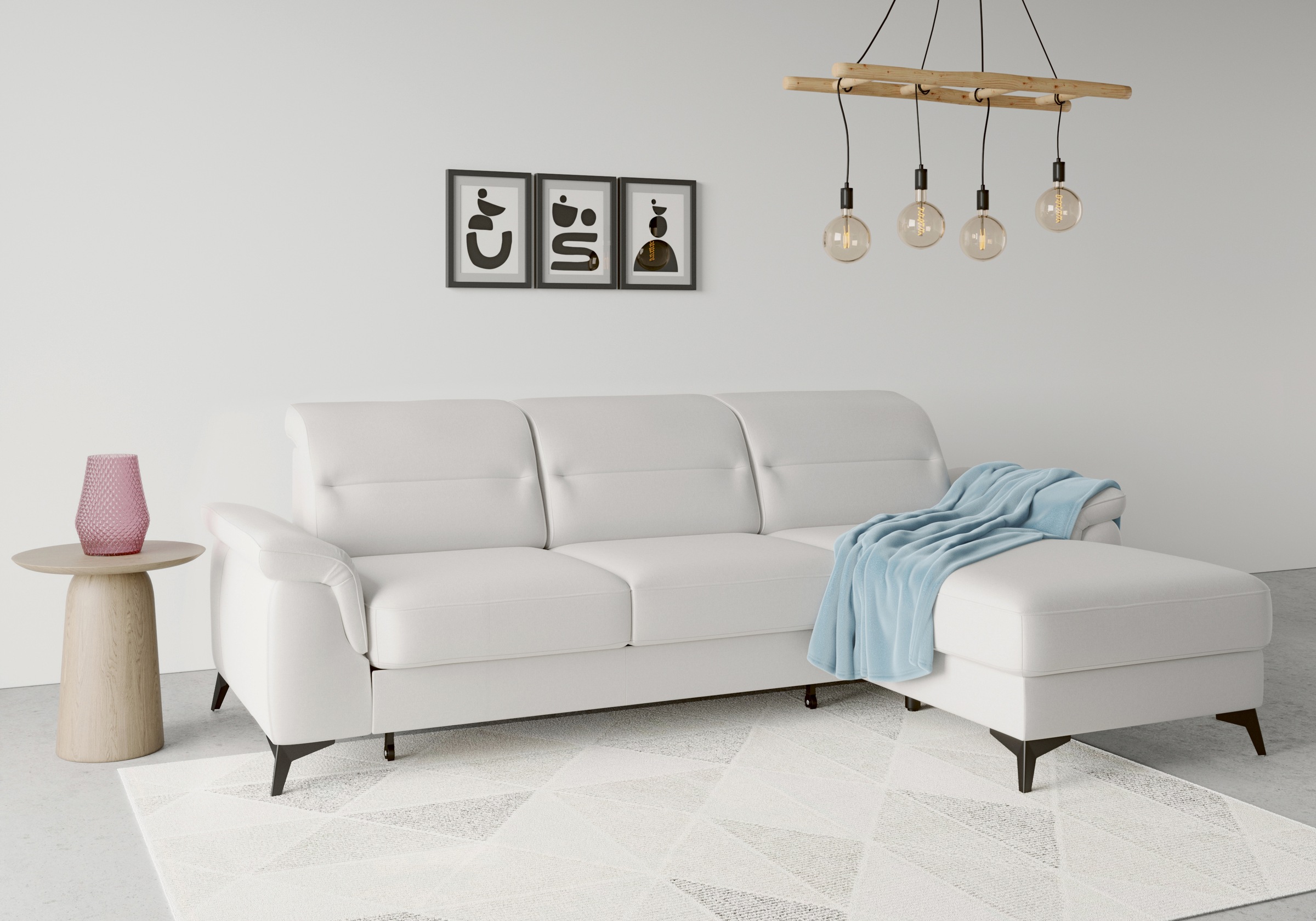 sit&more Ecksofa »Sinatra L-Form« mit Recamiere, optional mit Kopfteilverst günstig online kaufen