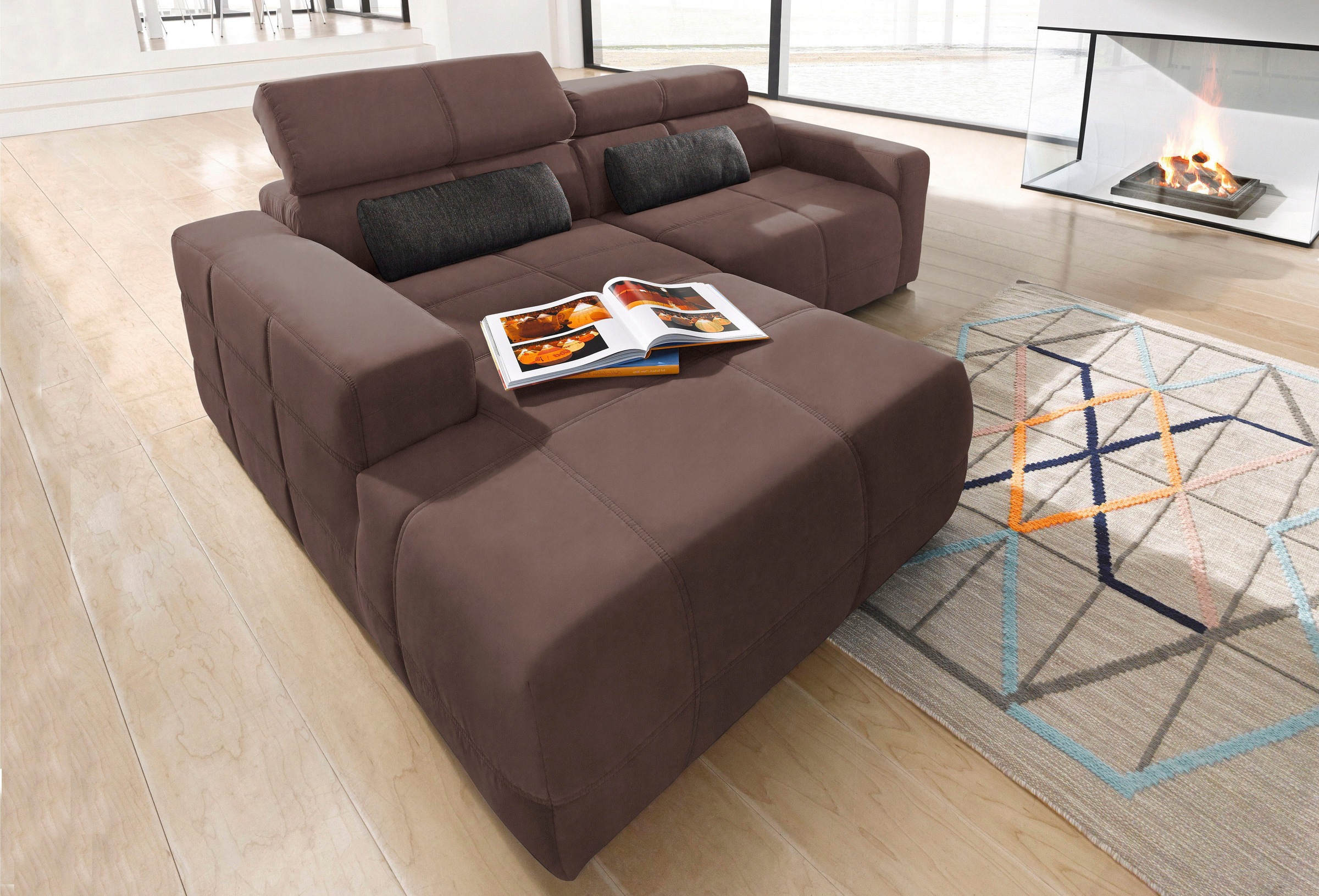 DOMO collection Ecksofa »Brandon kleine Ausführung B/T/H: 214/100/80 cm«, M günstig online kaufen
