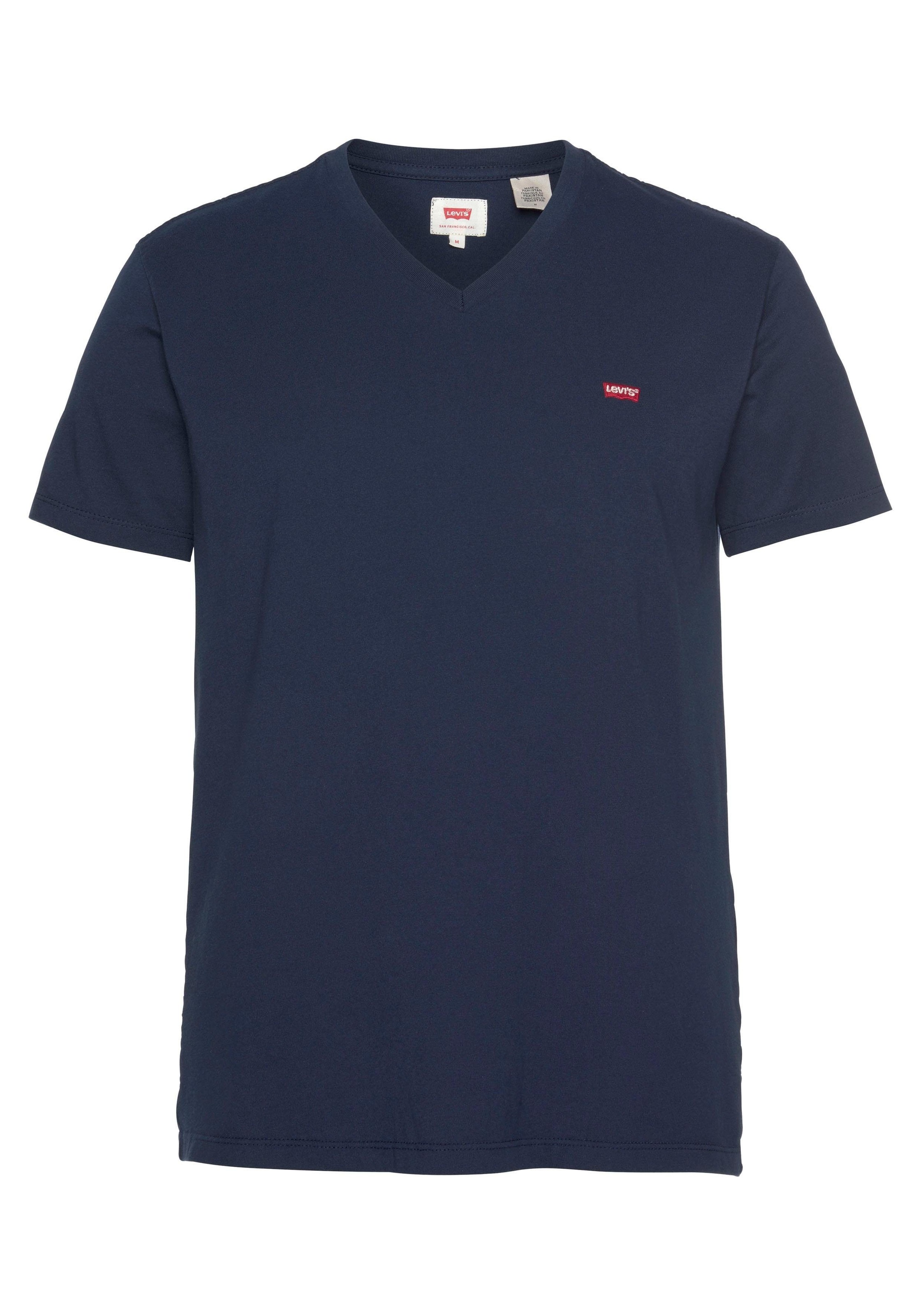 Levi's® V-Shirt »LE ORIGINAL HM VNECK«, mit Logostickerei