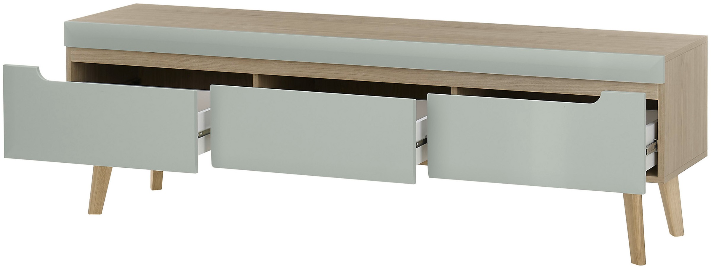 INOSIGN Wohnwand »Torge, Anbauwand, Schrankwand, Mediawand, Wohnzimmer-Set«, (Set, 4 St.), enthält 1 Vitrine, 1 Lowboard, 1 Highboard + 1 Wandboard, 360 cm breit