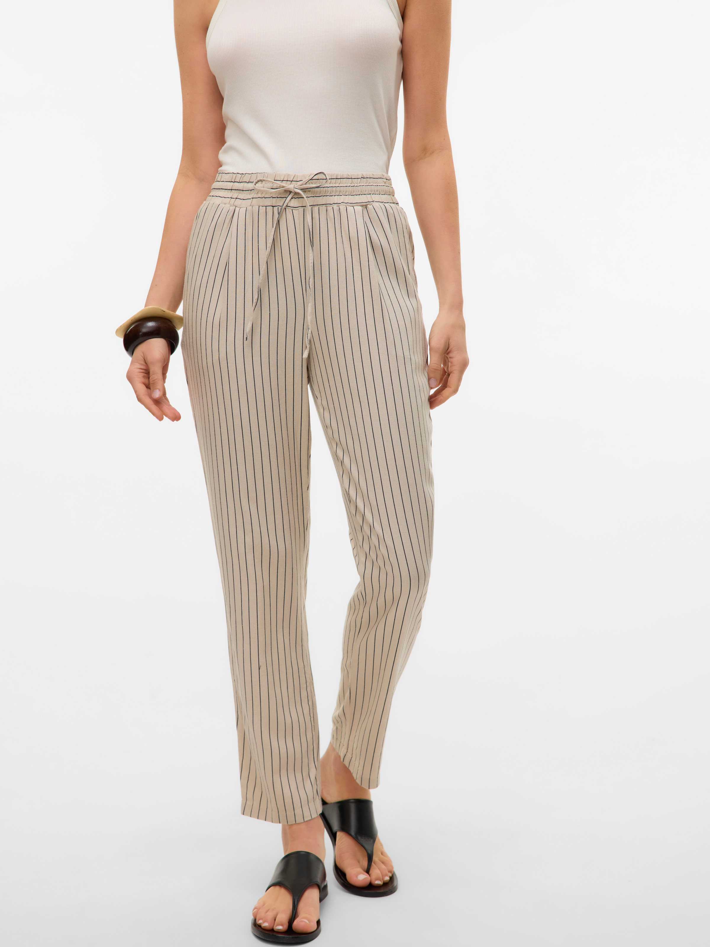 Vero Moda Schlupfhose »VMJESMILO ANKLE PANTS GA NOOS«, Sommerhose, mit Leinen
