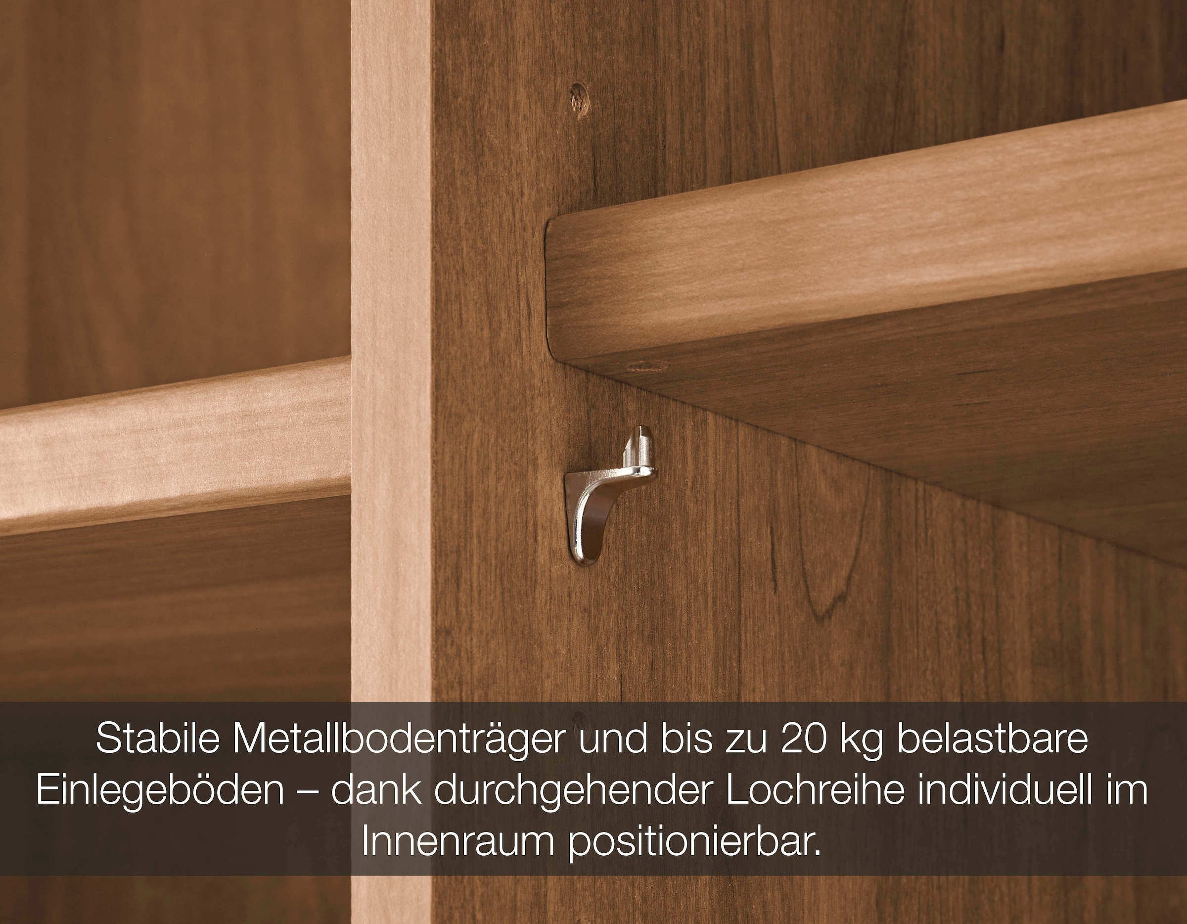 WIEMANN Kleiderschrank »Lausanne, Drehtürenschrank, Schrank, Wäscheschrank, Erle teilmassiv« 300 cm Breite mit 5 oder 6 Türen wählbar,  Front aus Massivholz in Erle, langlebige Qualität, inkl. Türendämpfung