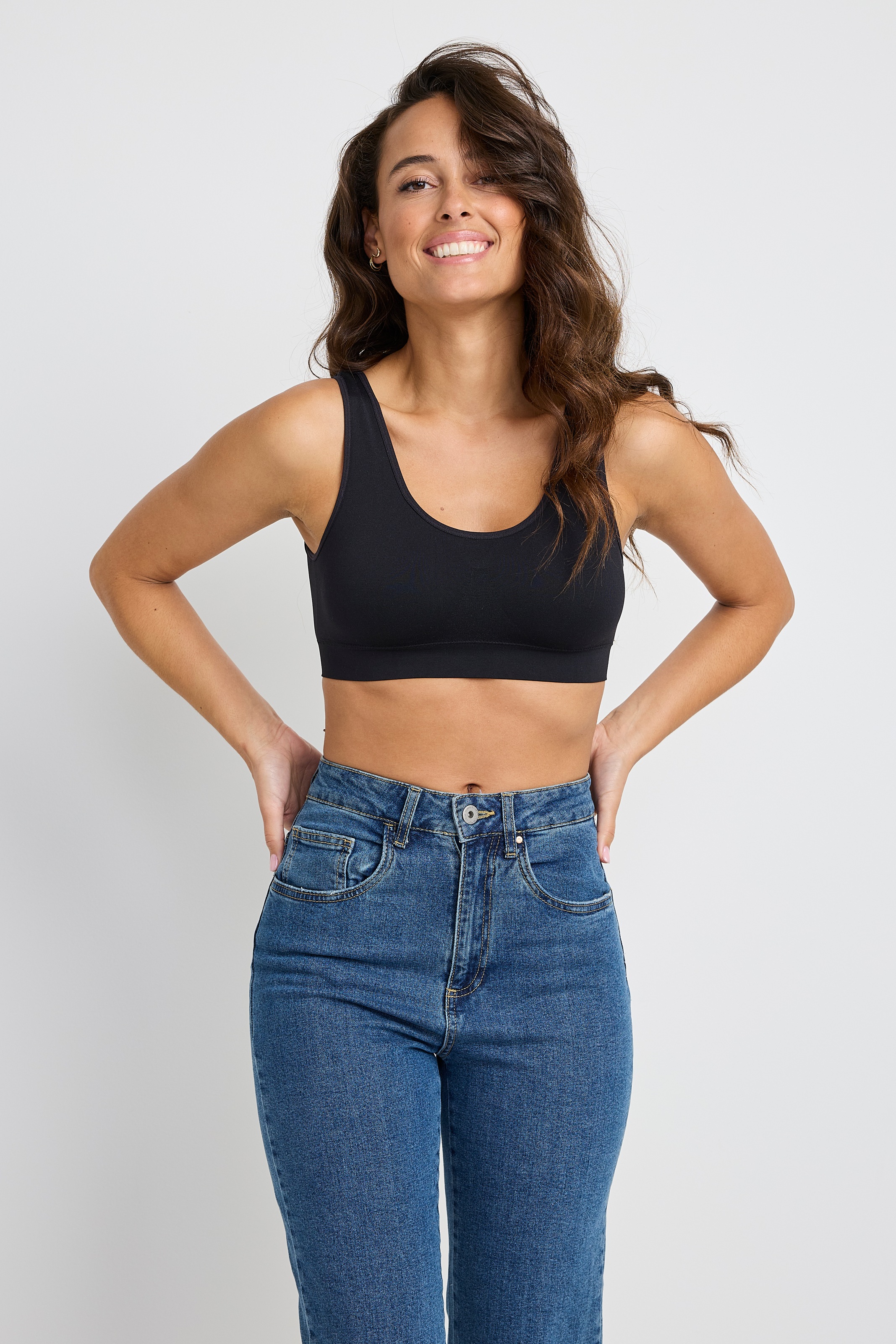 Jockey Bralette »Seamfree Stretch« 2er Pack,  Rundhals, breite Träger, ohne Seitennähte