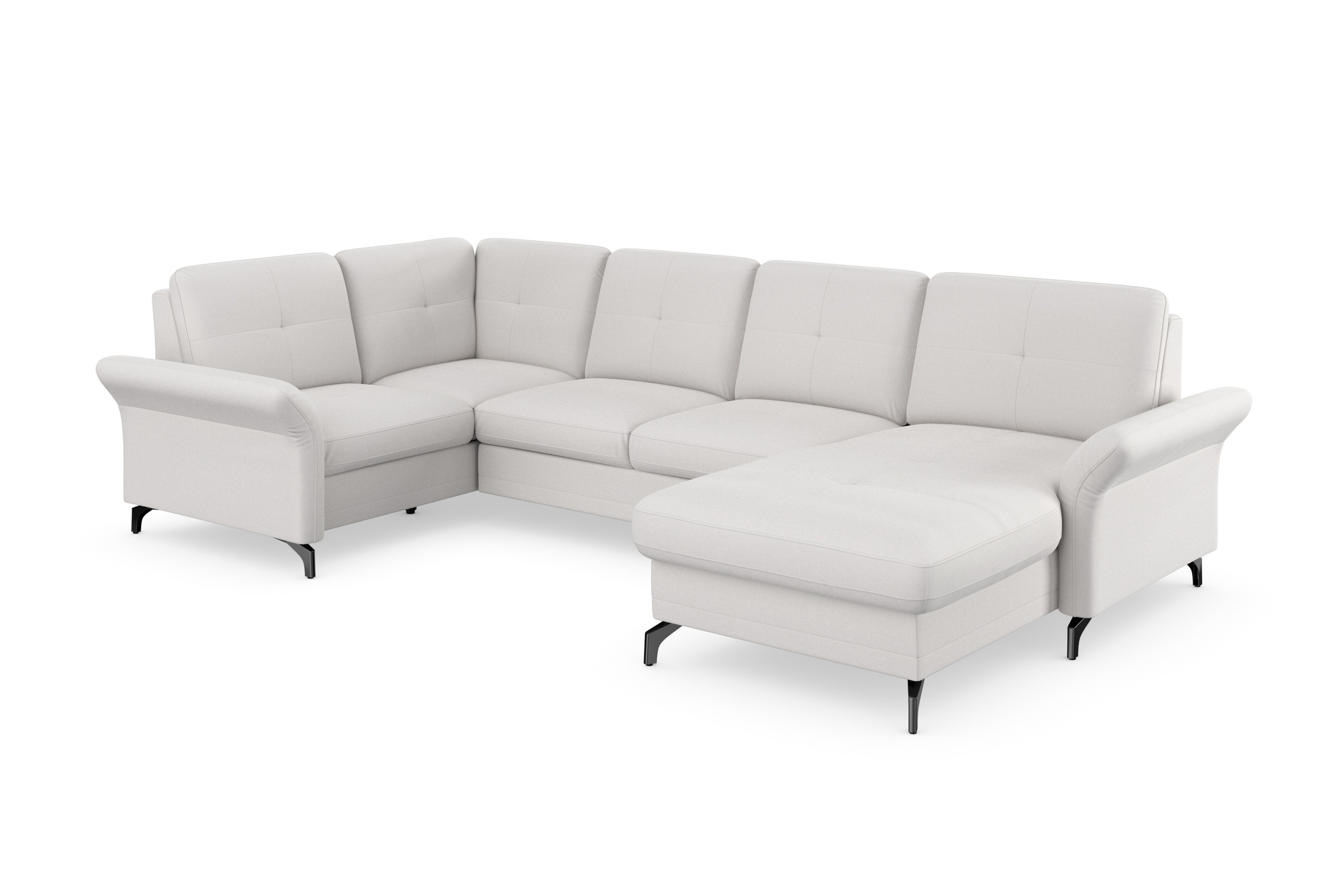 Home affaire Wohnlandschaft »Calando U-Form« wahlweise mit Bettfunktion, Be günstig online kaufen